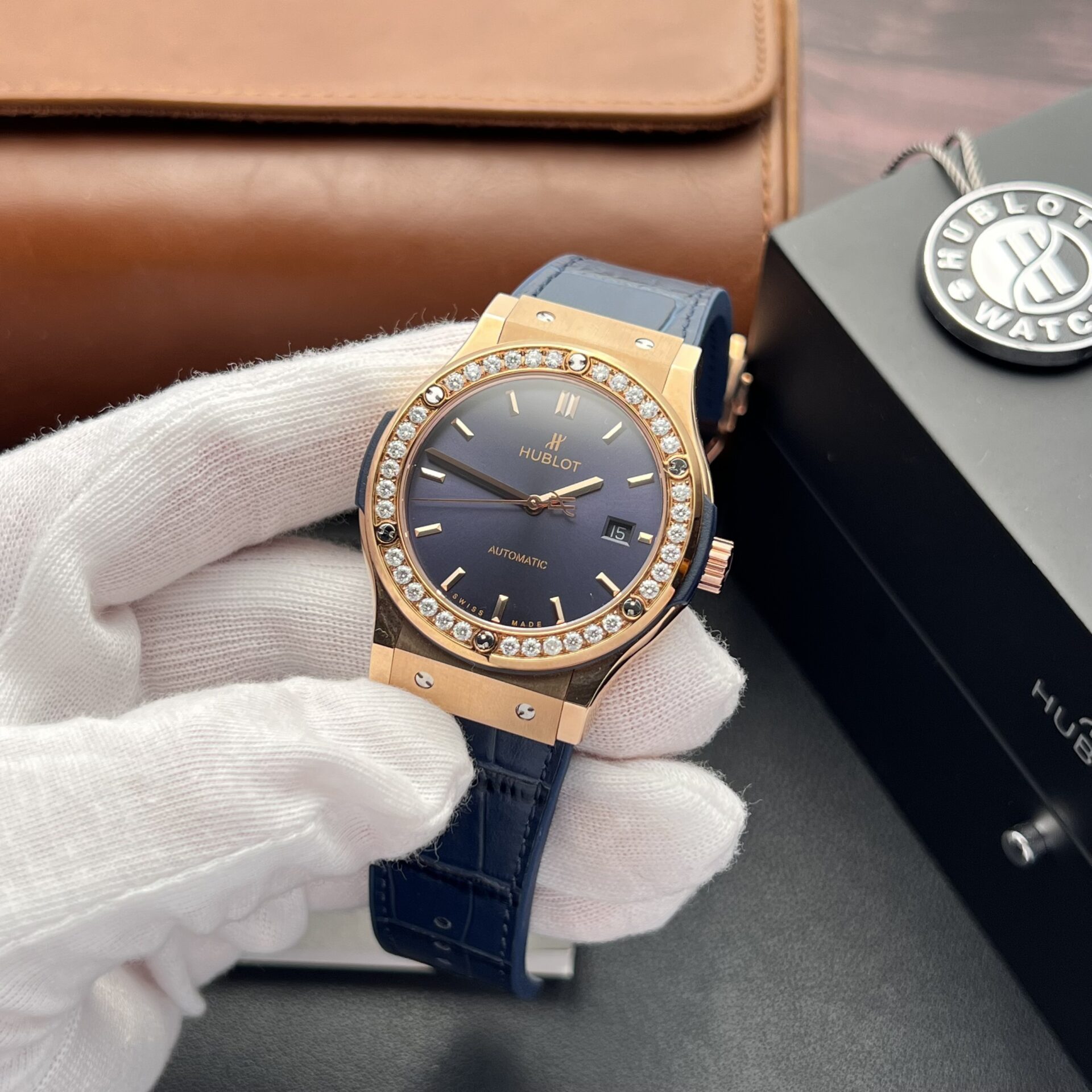 replica Hublot Replica Watch Big Bang Sang Bleu II Titanium Black Dial BBF 45mm WATCHES 1 