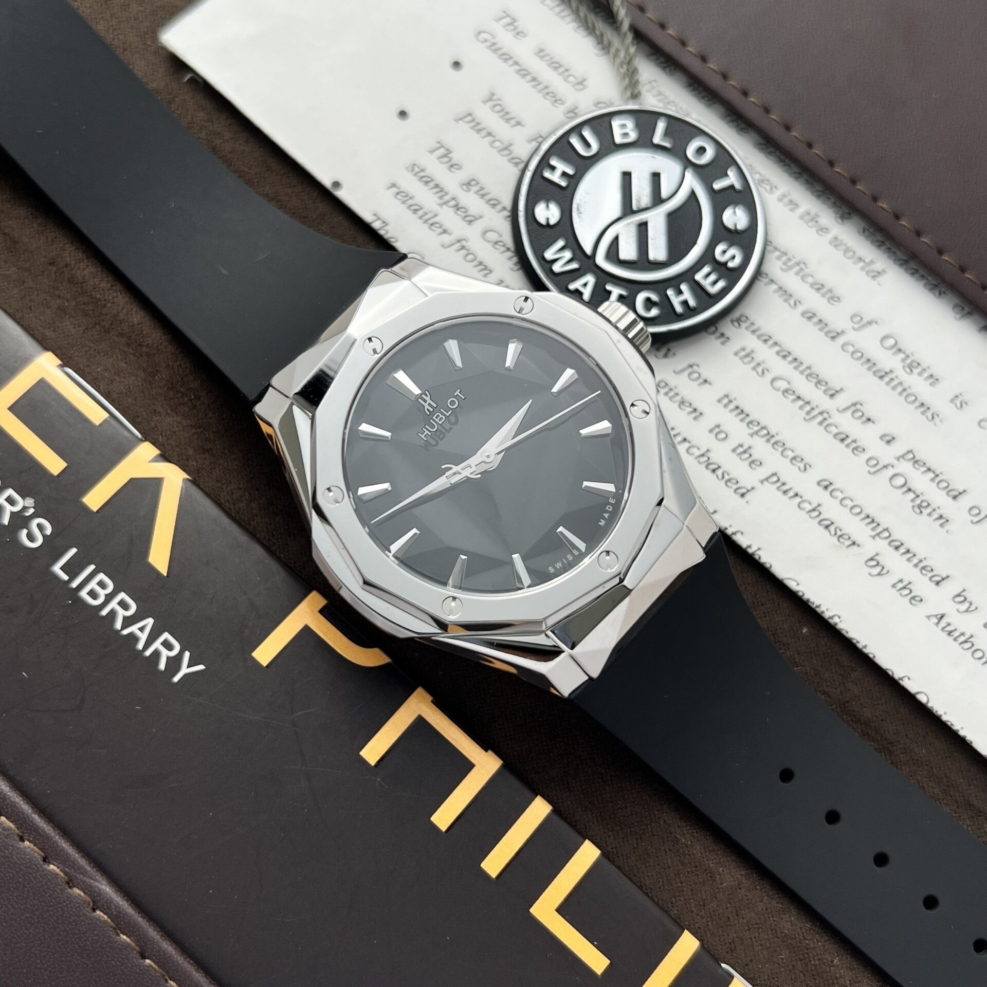 replica Hublot Replica Watch Classic Fusion Custom Full Moissanite Diamonds 42mm WATCHES 1 