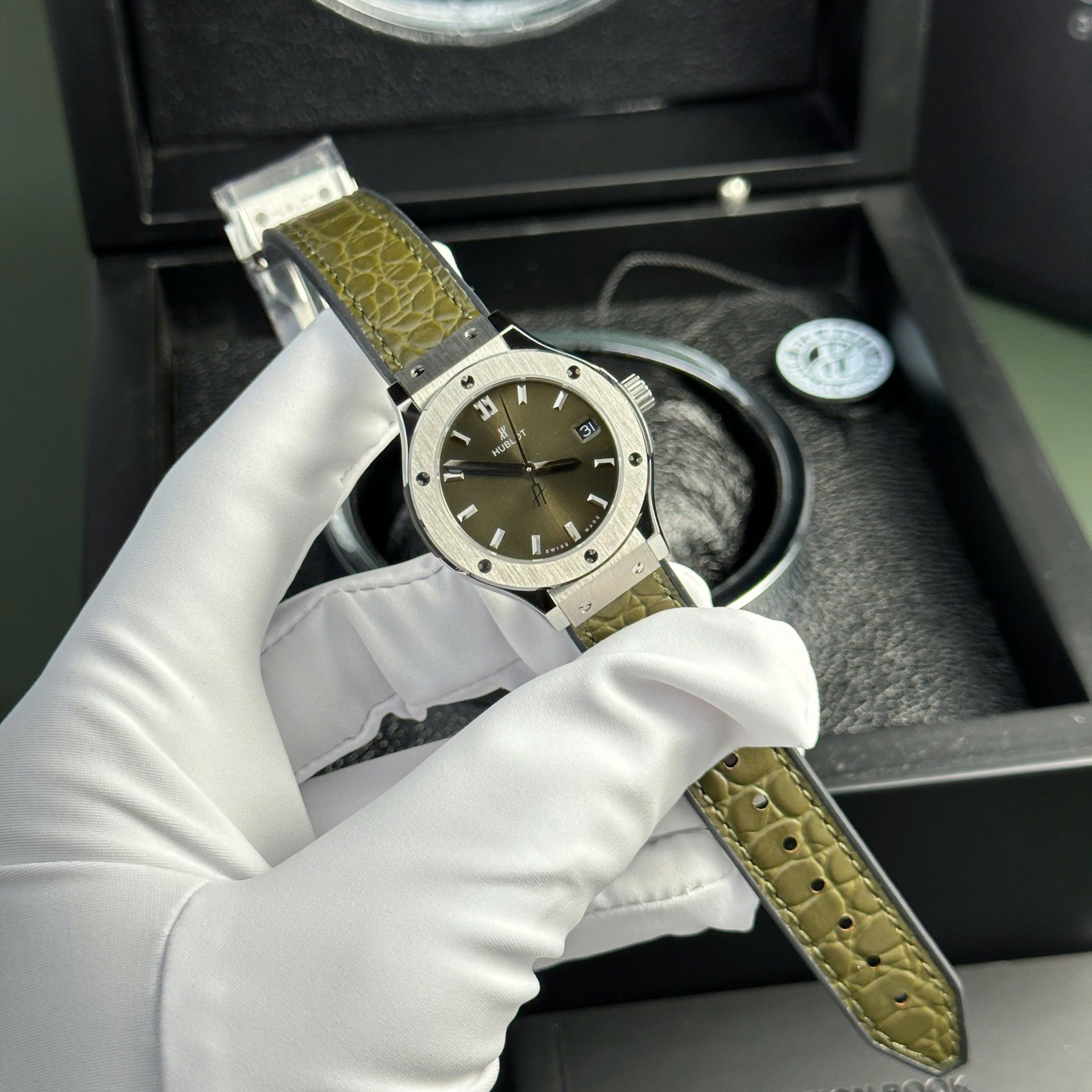 replica Hublot Replica Watch Big Bang One Click Custom Full Moissanite Diamonds 39mm WATCHES 1 