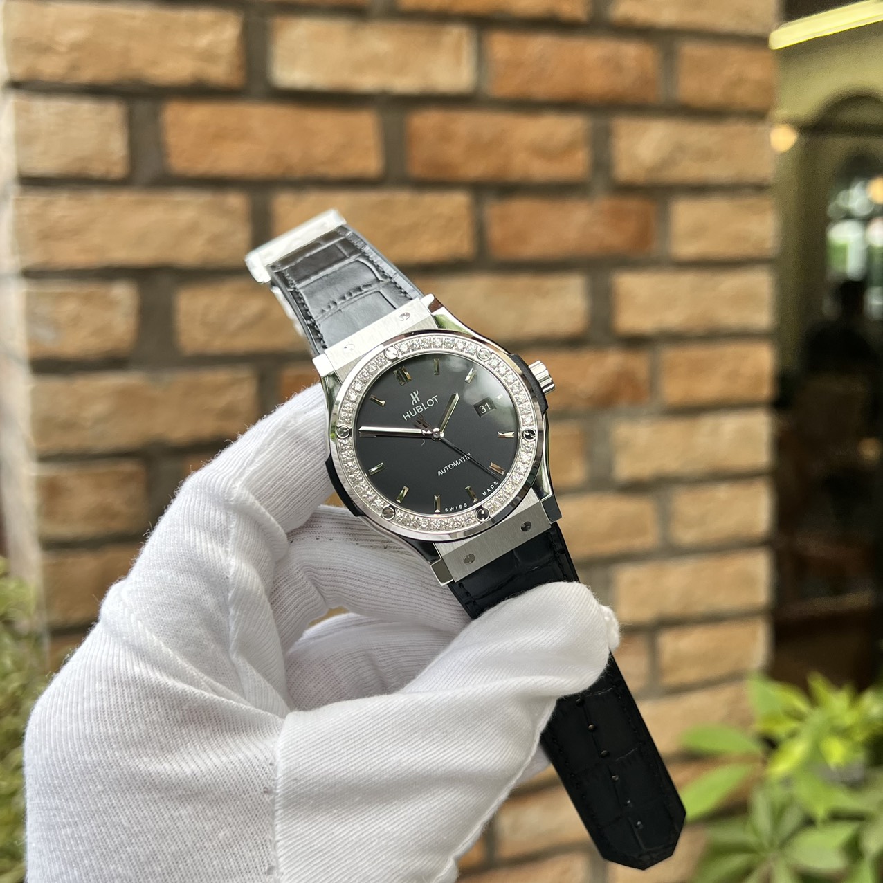 replica Hublot Best Replica Watch Square Bang King Gold Custom Moissanite Diamonds BBF 42mm WATCHES 1 