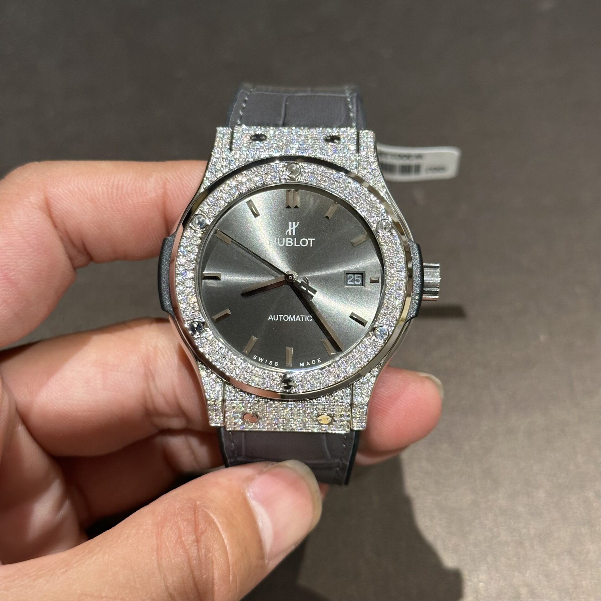 replica Hublot Replica Watch Big Bang One Click Custom Full Moissanite Diamonds 39mm WATCHES 1 