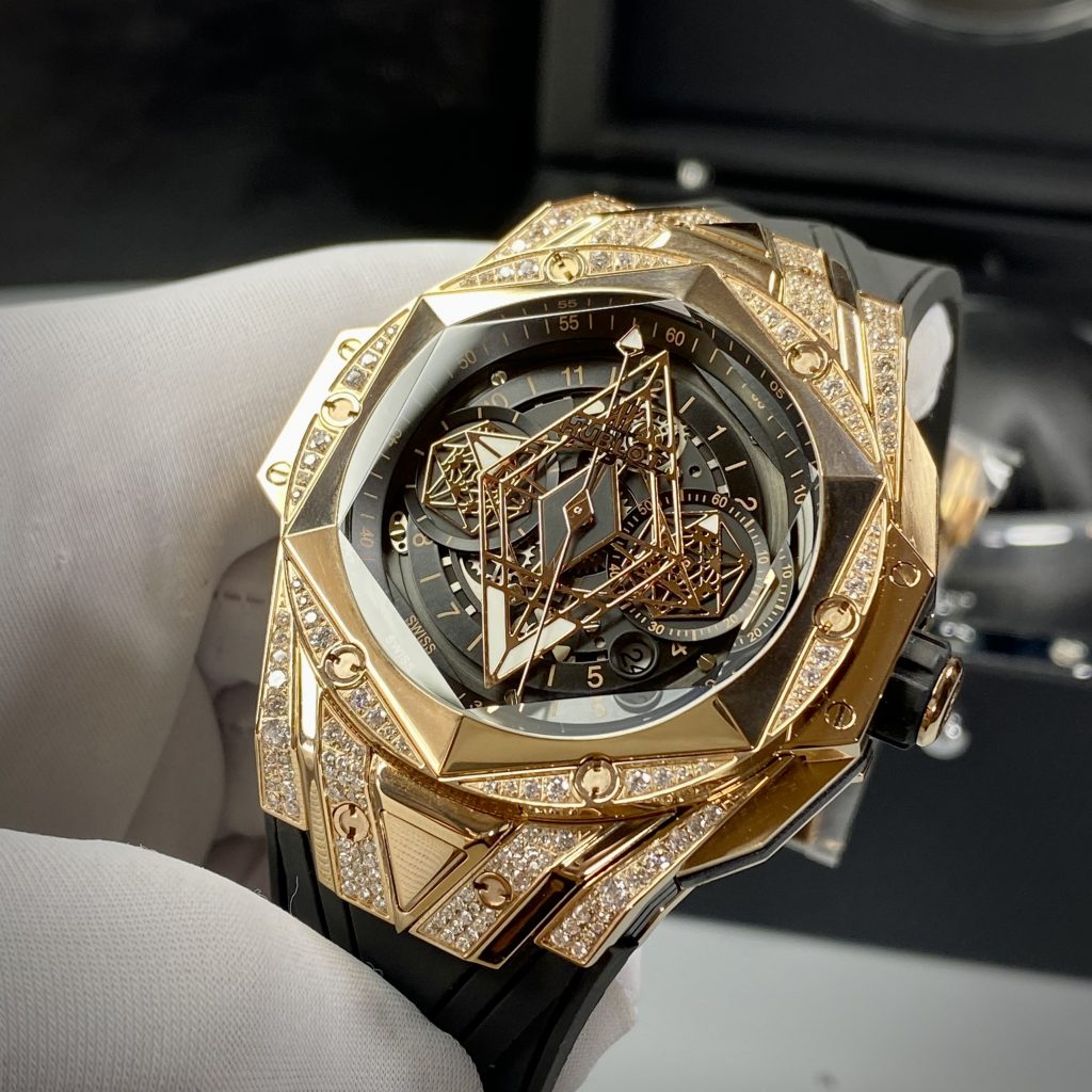 replica Hublot Replica Watch Classic Fusion Custom Full Moissanite Diamonds 42mm WATCHES 1 
