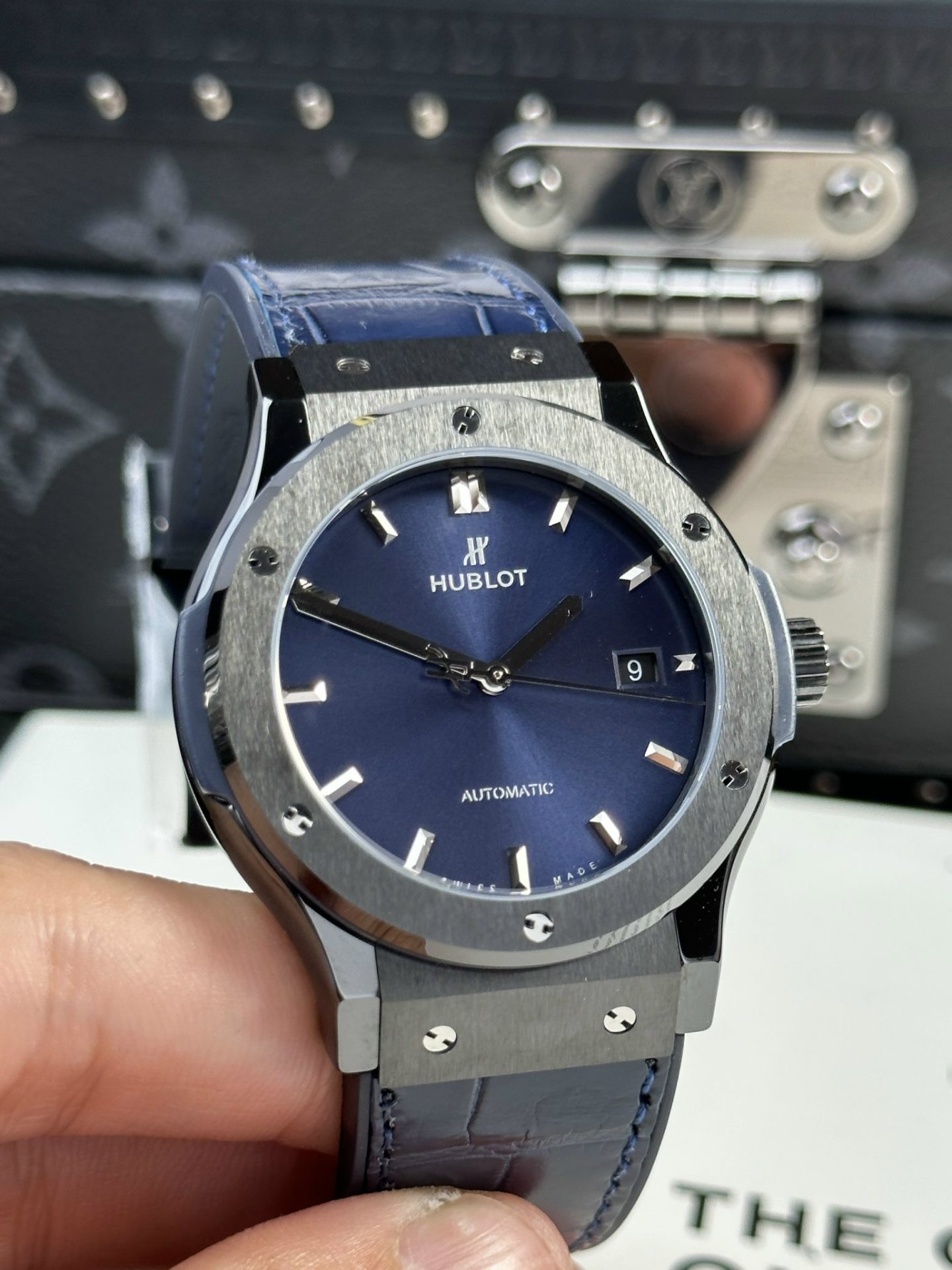 replica Hublot Best Replica Watch Big Bang Sang Bleu II Gray Ceramic BBF 45mm WATCHES 1 