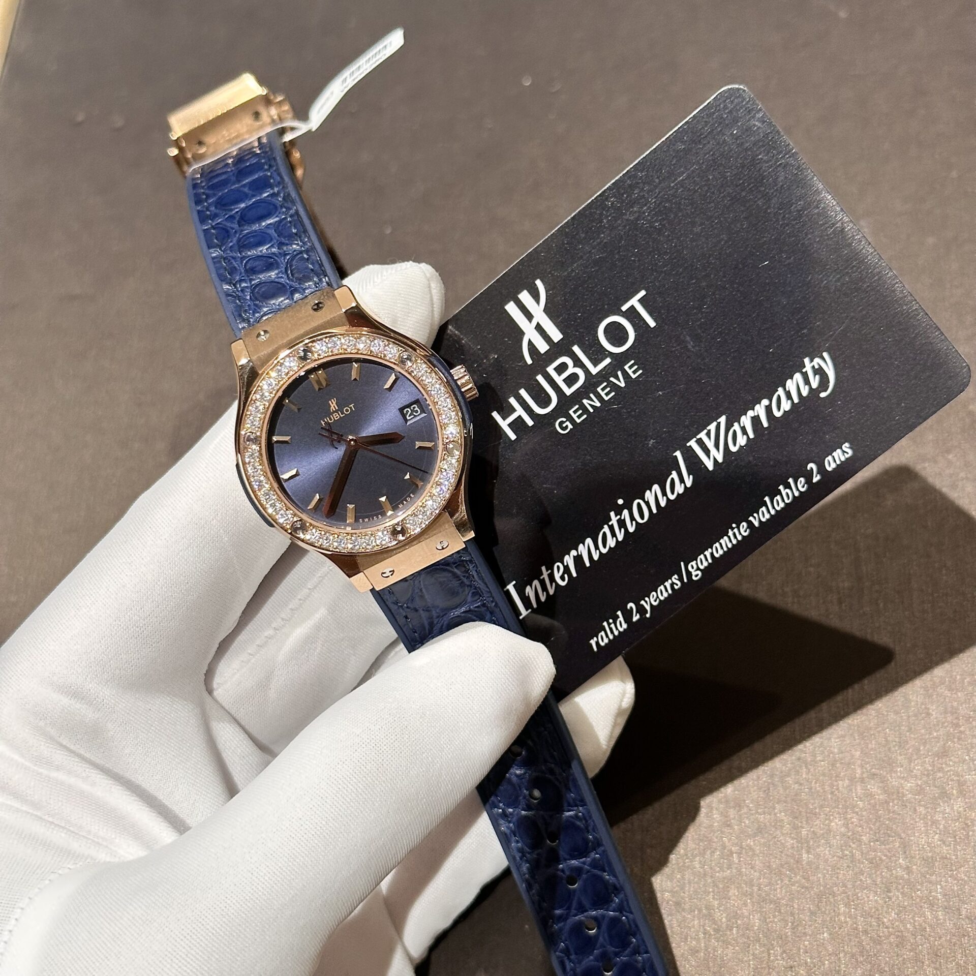 replica Hublot Replica Watch Big Bang One Click Custom Full Moissanite Diamonds 39mm WATCHES 1 