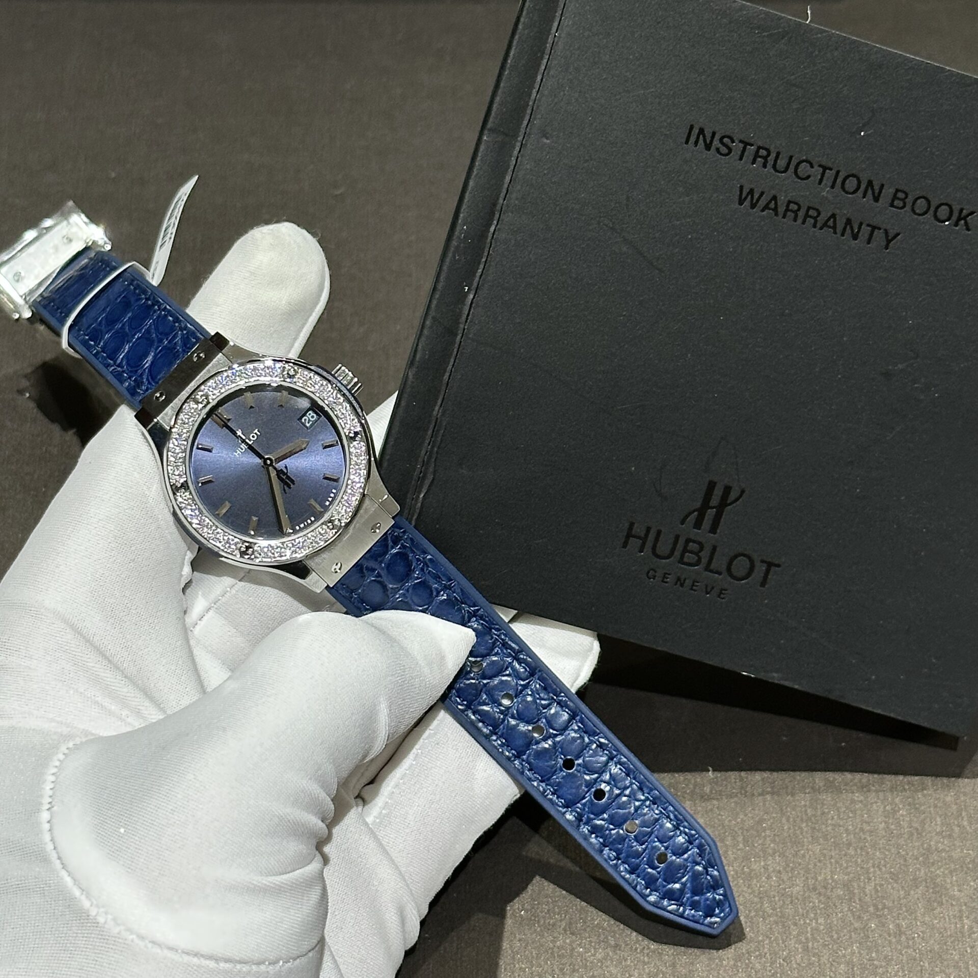 replica Hublot Replica Watches Spirit Of Big Bang King Gold Bezel Ceramic Blue 42mm WATCHES 1 