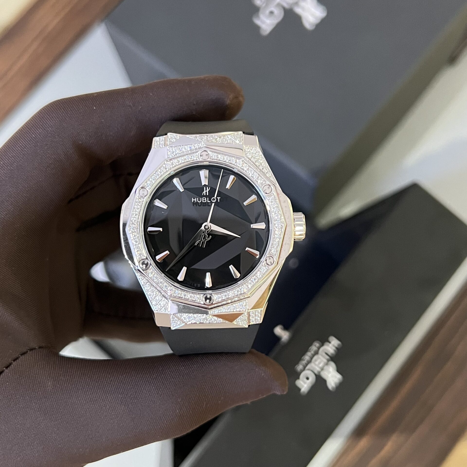 replica Hublot Best Replica Watch Big Bang Sang Bleu II King Gold White Dial BBF 45mm WATCHES 1 