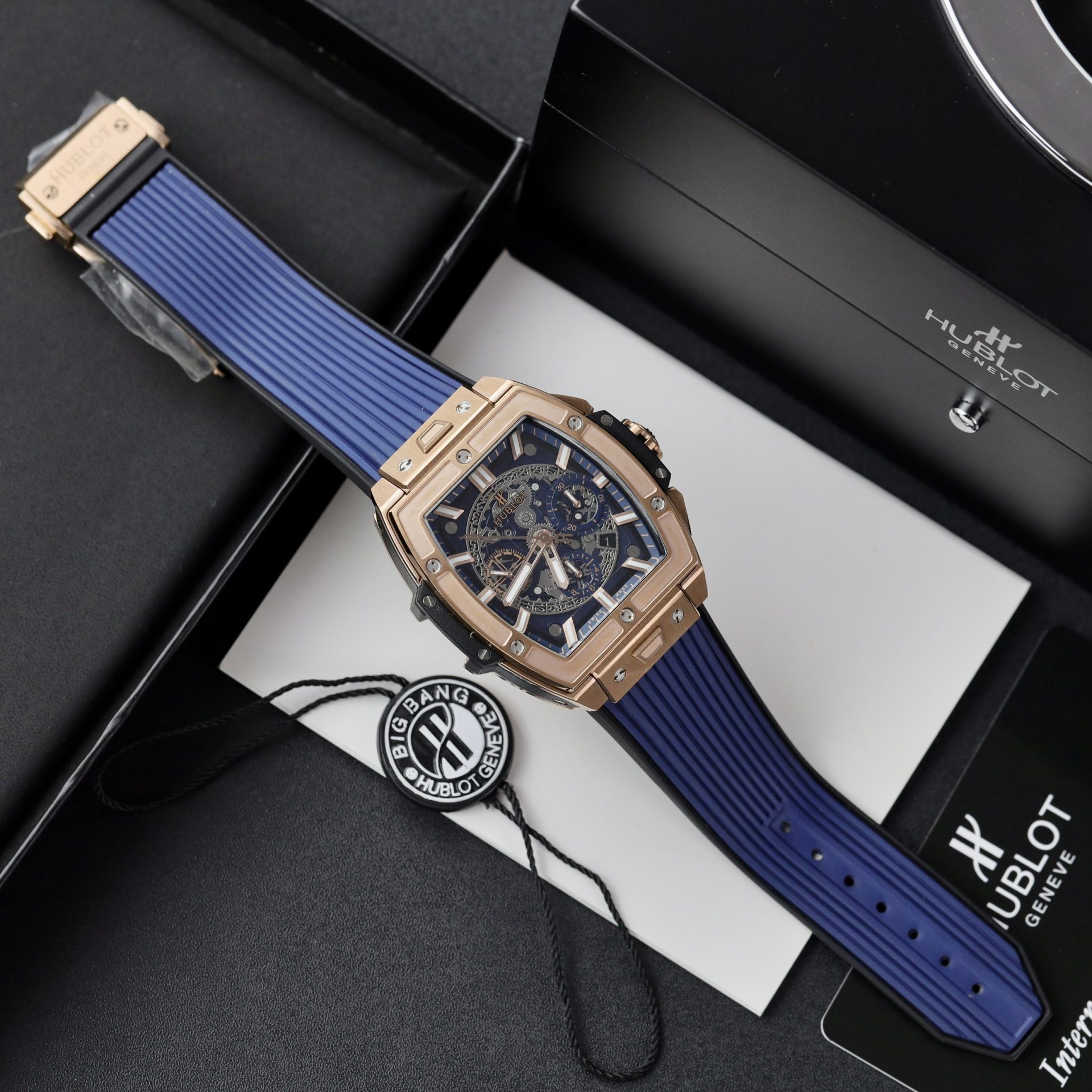 replica Hublot Replica Watch Big Bang Sang Bleu II Titanium Blue Dial BBF 45mm WATCHES 1 