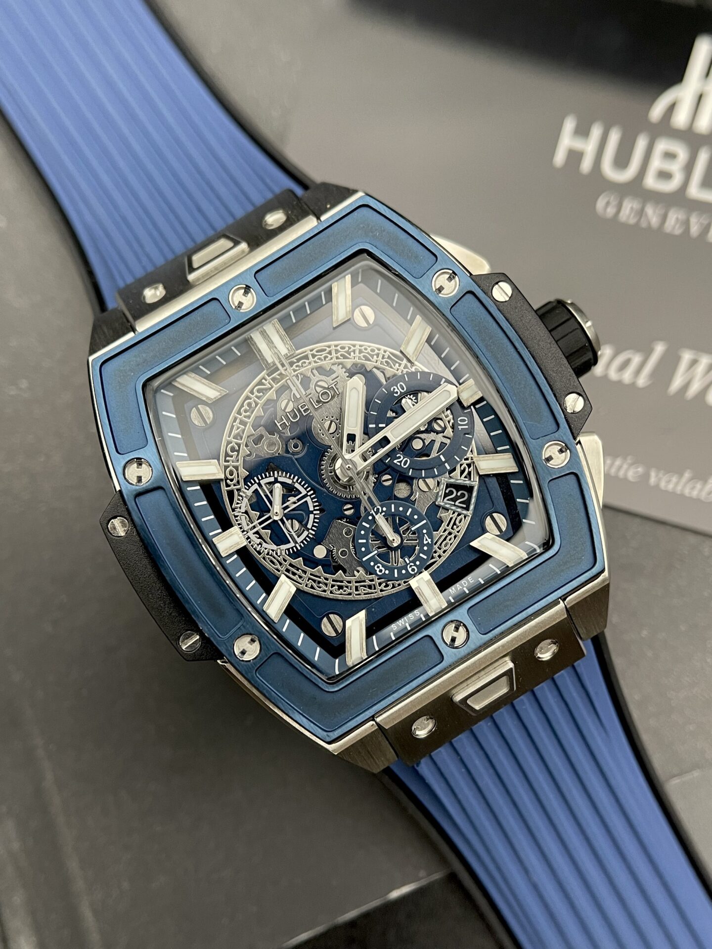 replica Hublot Replica Watches Square Bang Unico Ceramic White BBF Factory 42mm WATCHES 1 