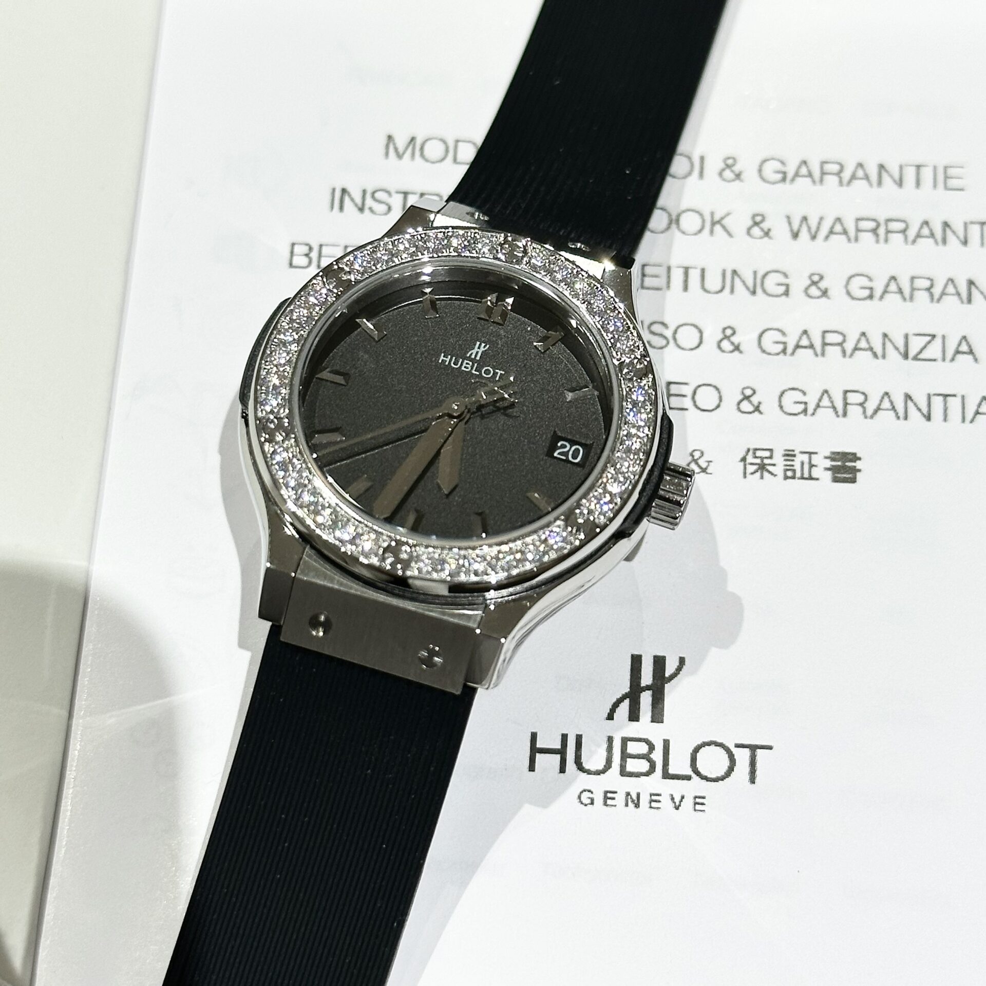 replica Hublot Replica Watch Classic Fusion Custom Full Moissanite Diamonds 42mm WATCHES 1 