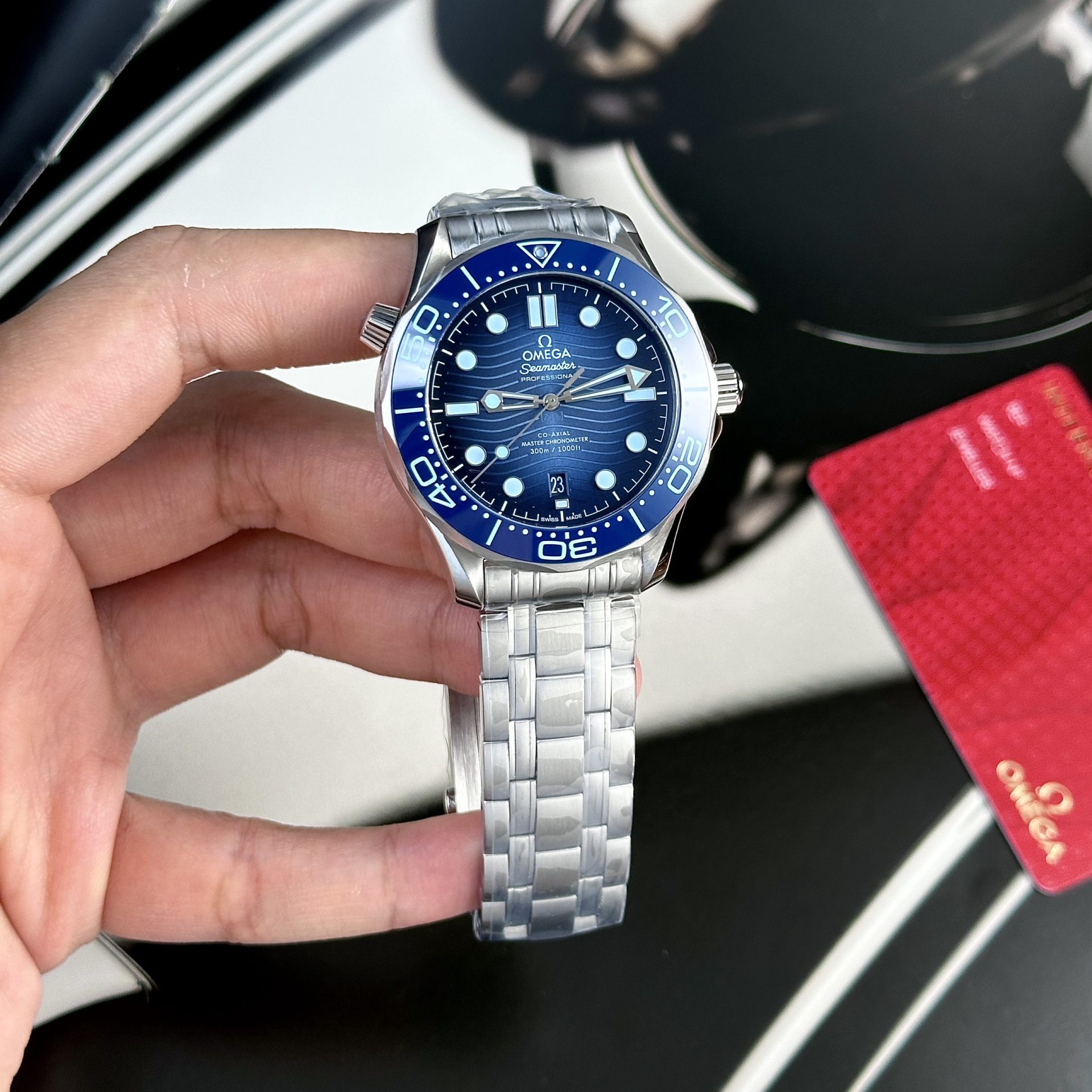 replica Omega Replica Watches Seamaster Blue Dial VS Factory 42mm WATCHES 1 