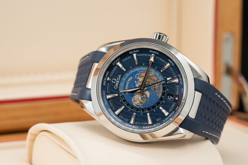 replica Omega Seamaster Aqua Terra Worldtimer Dial Blue Replica Watch VS Factory 43mm WATCHES 1 