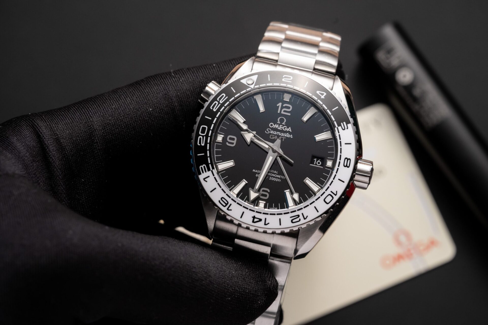 replica Omega Replica Watch Planet Ocean Metal Strap Dial Black VS Factory 43.5mm WATCHES 1 