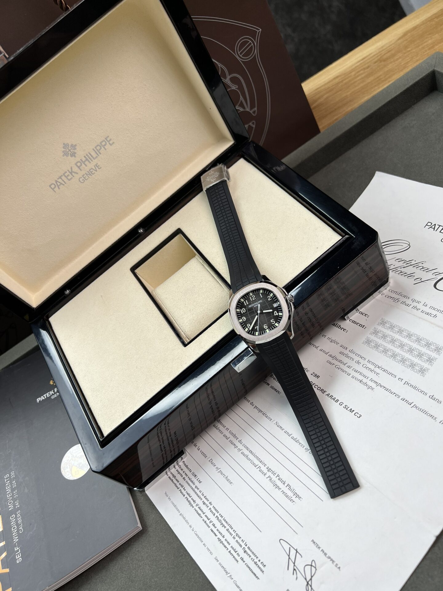 replica Patek Philippe Replica Watch Aquanaut 5067 Dial Brown Custom Diamonds Moissanite 35.6mm WATCHES 1 