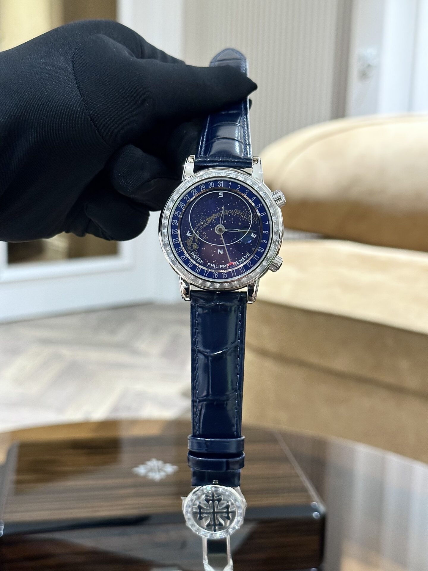 replica Patek Philippe Clone Watch Nautilus 5719 Full Diamonds Baguette 40mm WATCHES 1 
