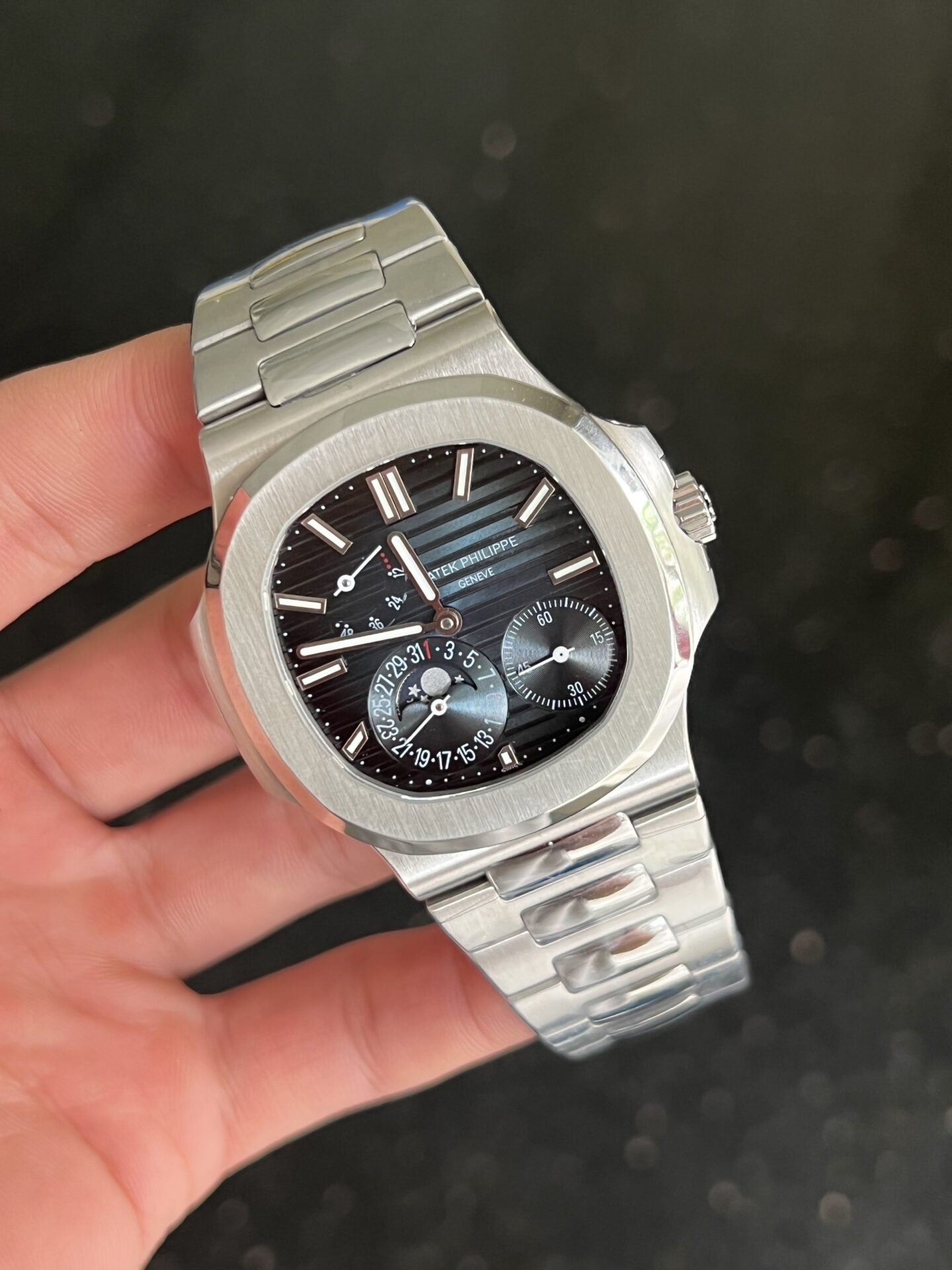 replica Patek Philippe Replica Watches Aquanaut 5168G Blue Rubber Strap GR Factory 42mm WATCHES 1 
