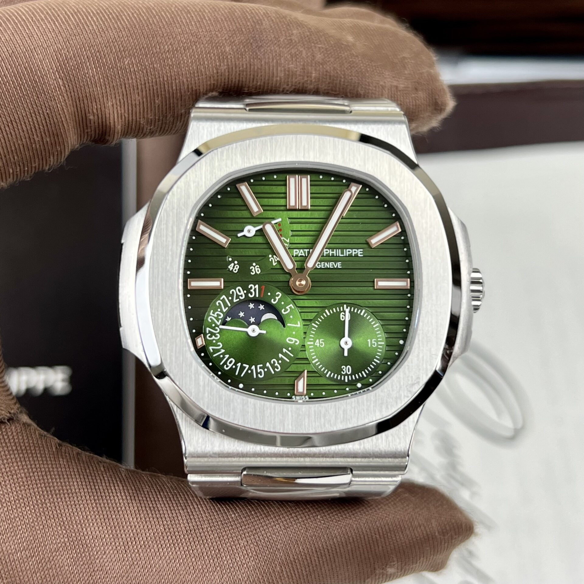 replica Patek Philippe Best Replica Watch Nautilus 5719 Custom CVD Diamond And White Gold 40mm WATCHES 1 