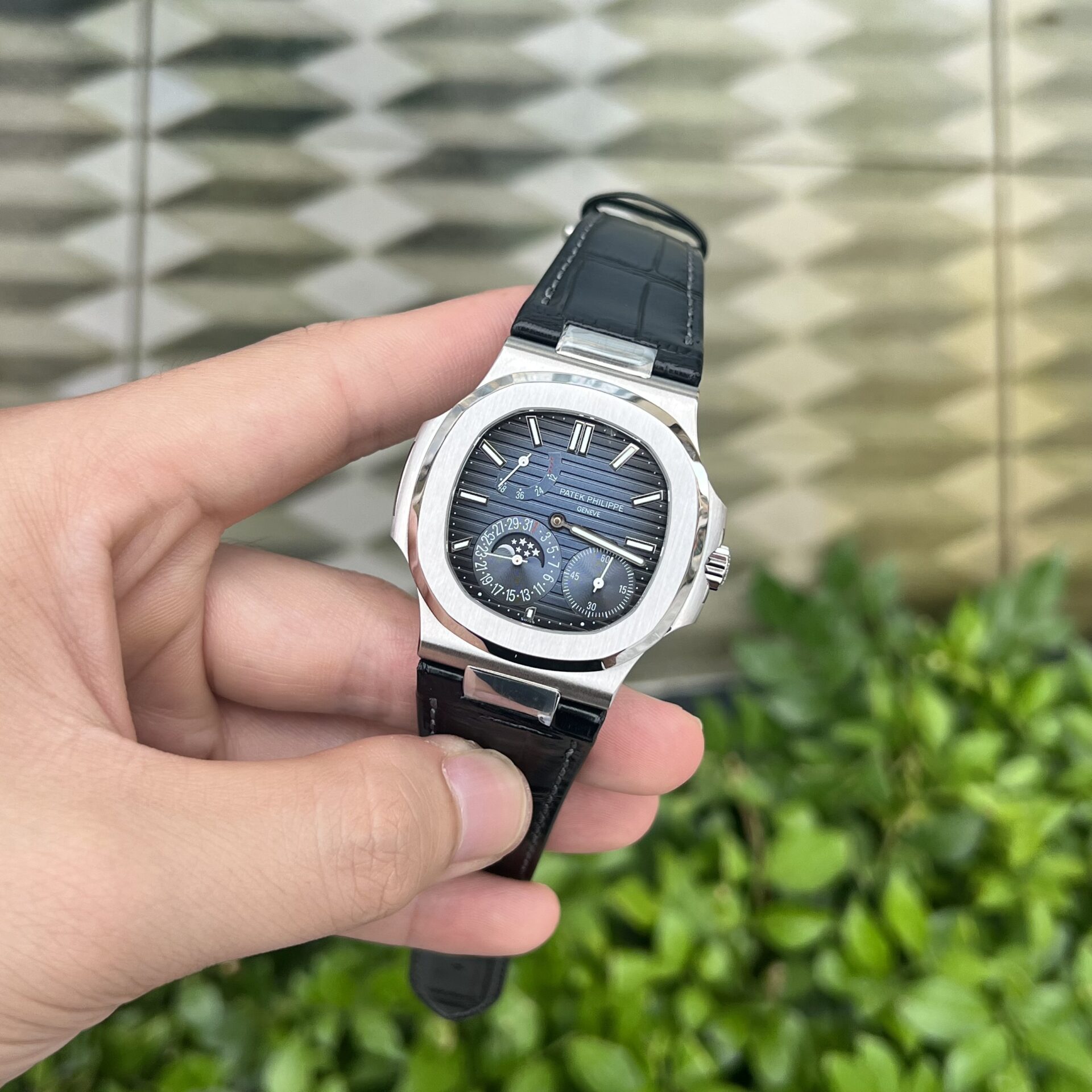replica Patek Philippe Replica Watches Aquanaut 5168G Blue Rubber Strap GR Factory 42mm WATCHES 1 