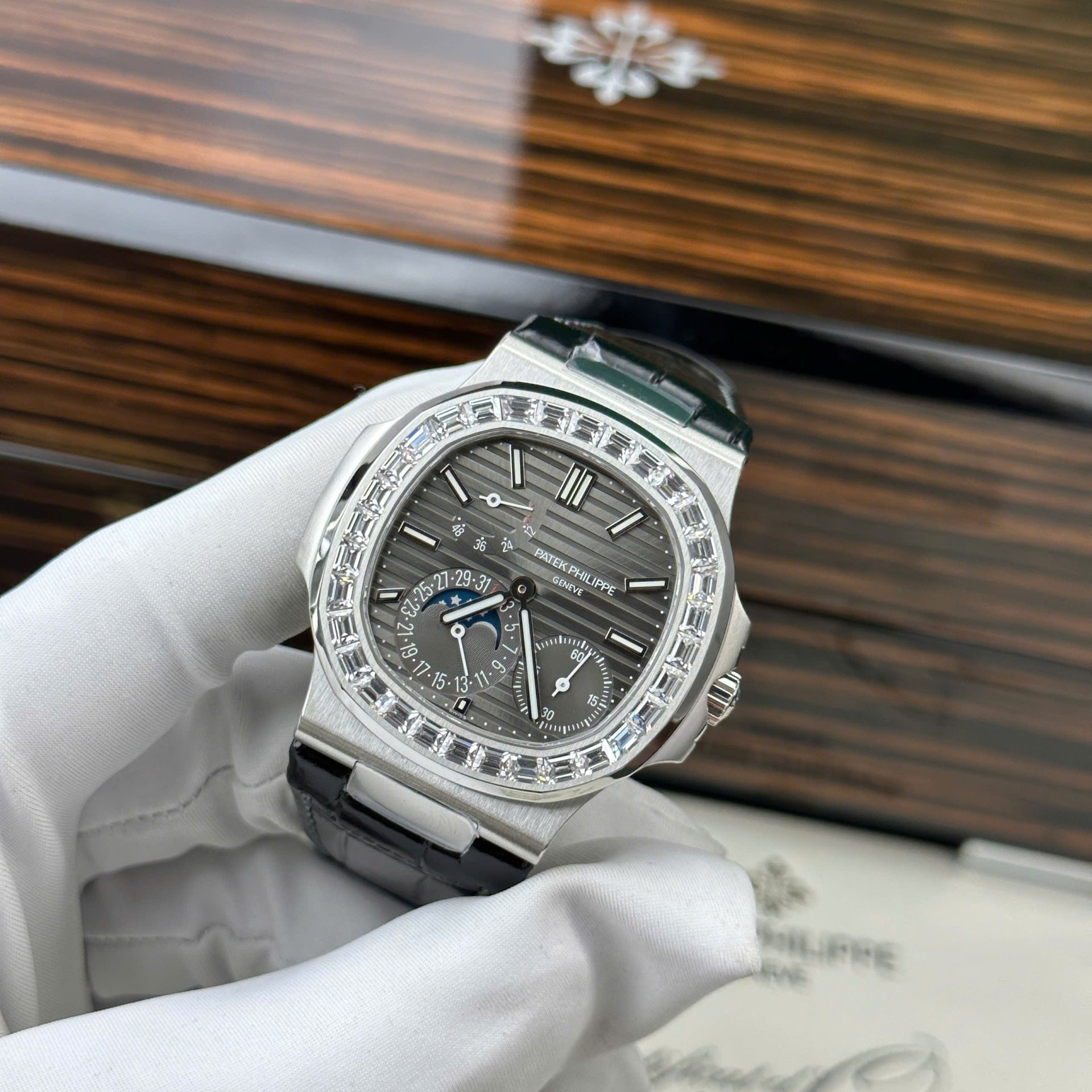 replica Patek Philippe Replica Watch Complications 5961R Dial Black TW Factory 40.5mm WATCHES 1 