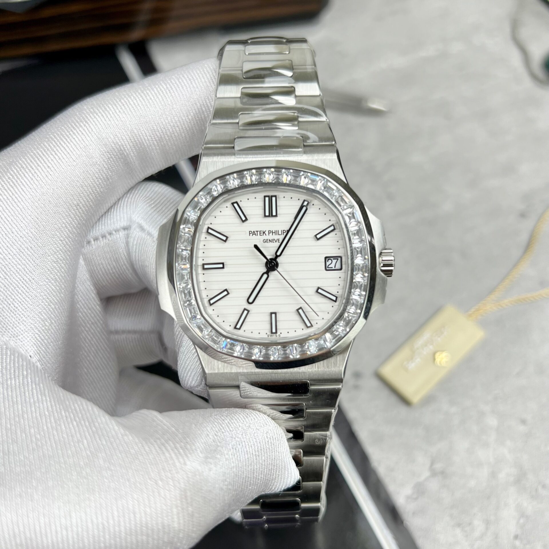 replica Patek Philippe Replica Watch Aquanaut 5167G Rubber Strap GR Factory 40mm WATCHES 1 