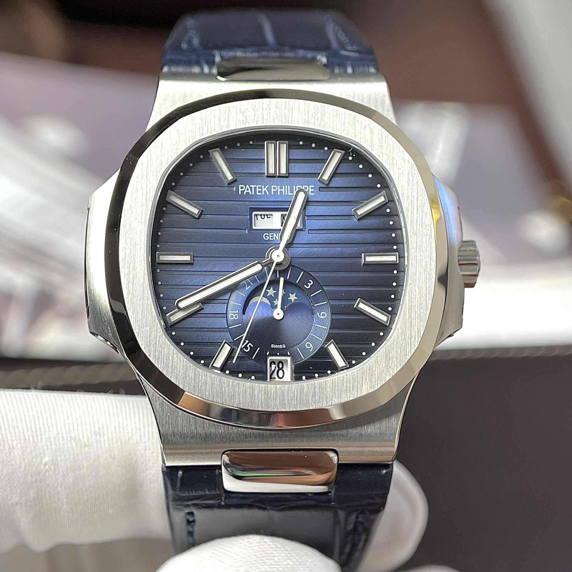 replica Patek Philippe Fake Watch Complications 5961P Dial Blue TW Factory 40.5mm WATCHES 1 