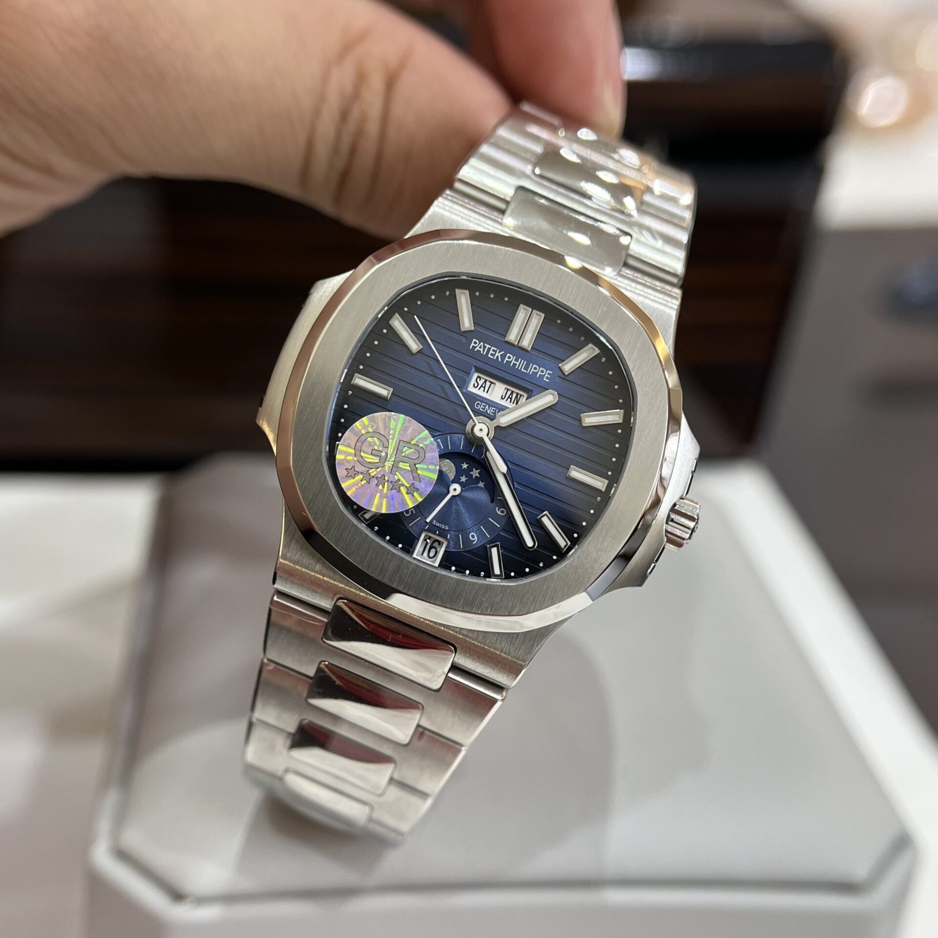 replica Patek Philippe Best Replica Watch Nautilus 5719 Gold Wrapped & Moissanite Diamonds Custom 40mm WATCHES 1 