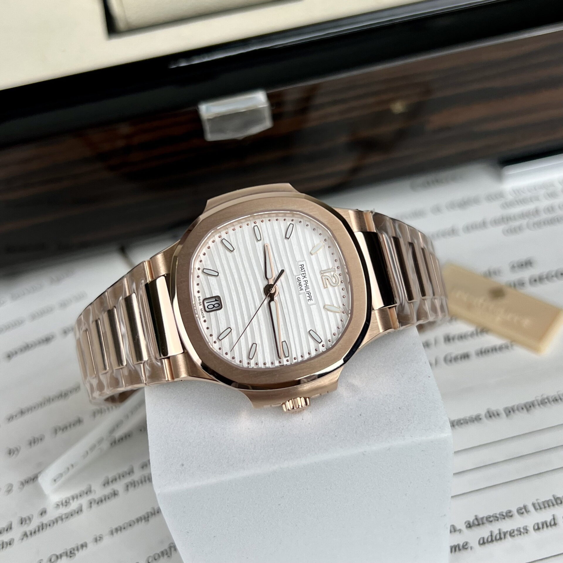 replica Patek Philippe Replica Watches Calatrava 5227R Leather Strap 3K Factory 39mm WATCHES 1 