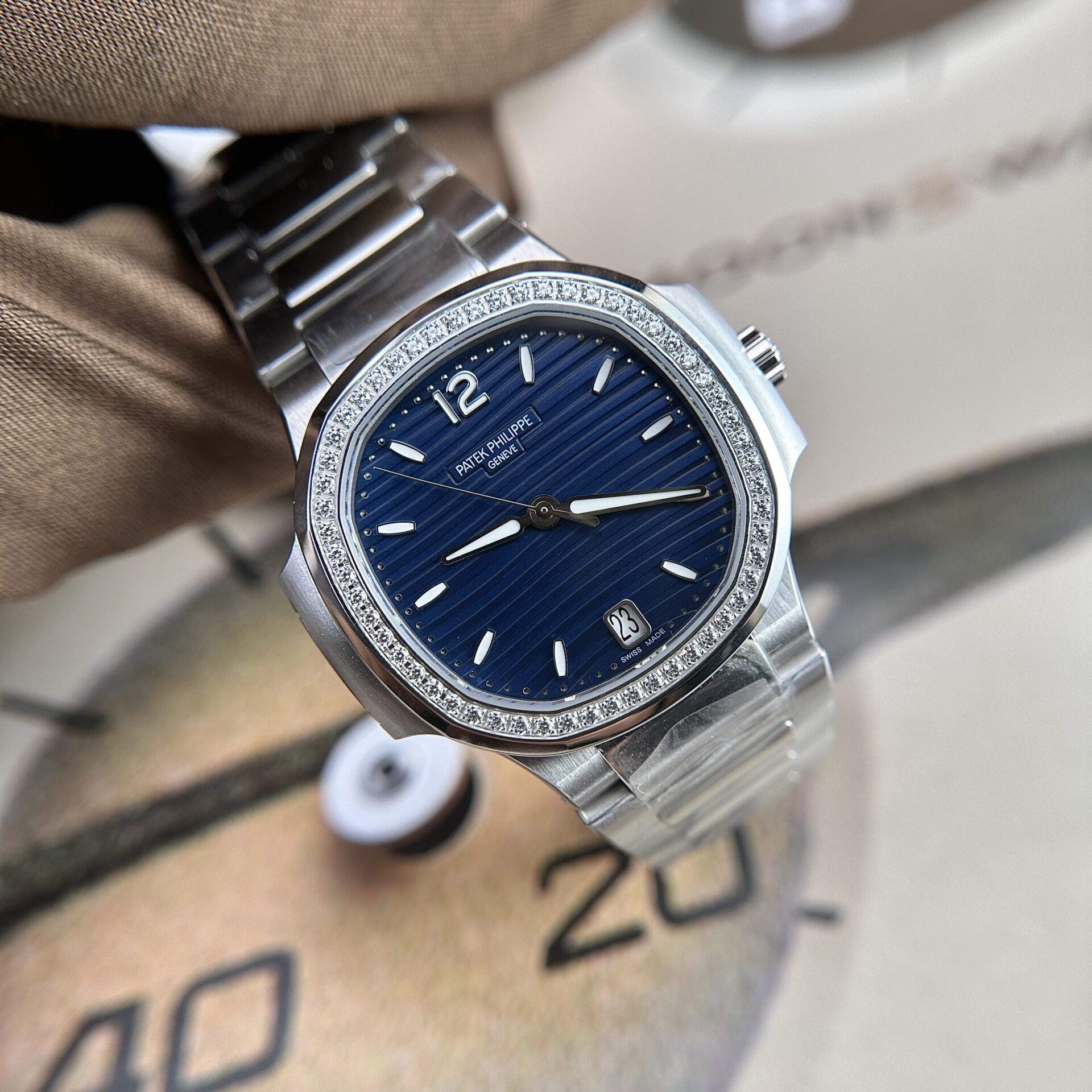 replica Patek Philippe Clone Watch Nautilus 7010 Womens White Dial 32mm WATCHES 1 