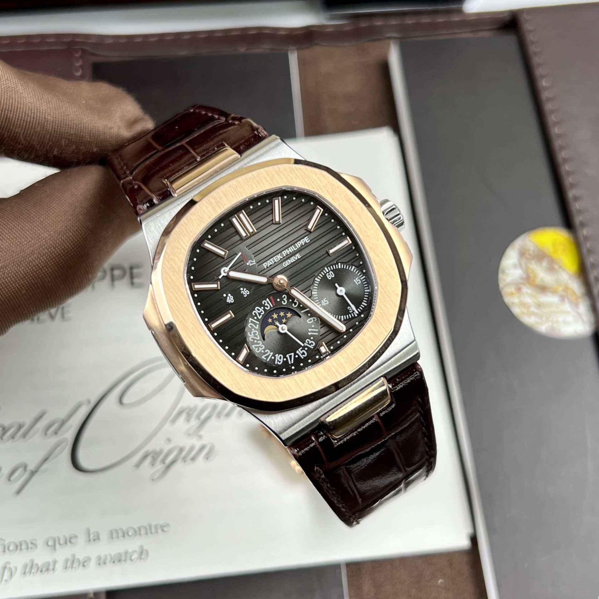 replica Patek Philippe Best Replica Watch Nautilus 5719 Custom CVD Diamond And White Gold 40mm WATCHES 1 