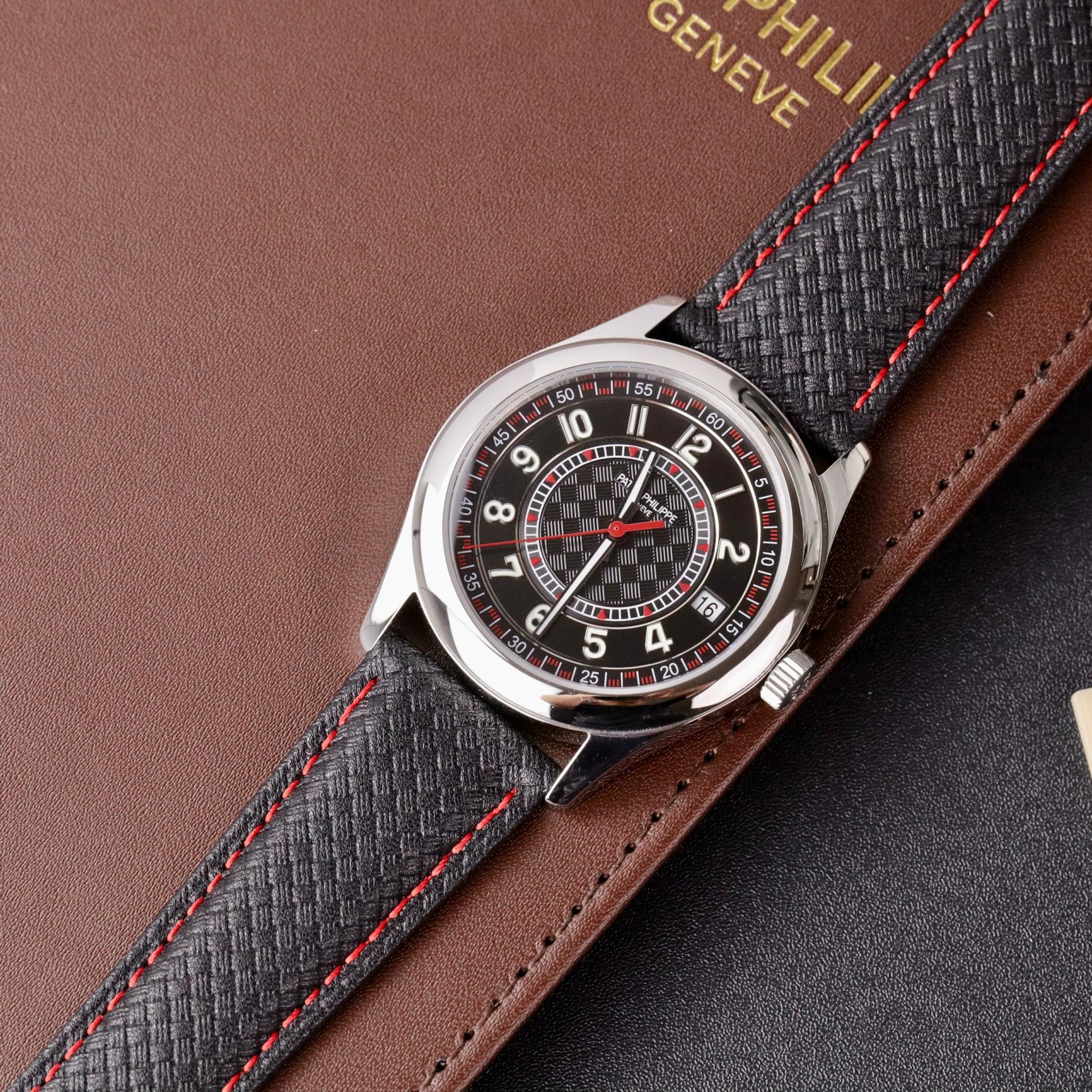 replica Patek Philippe Replica Watches Calatrava 5227R Leather Strap 3K Factory 39mm WATCHES 1 