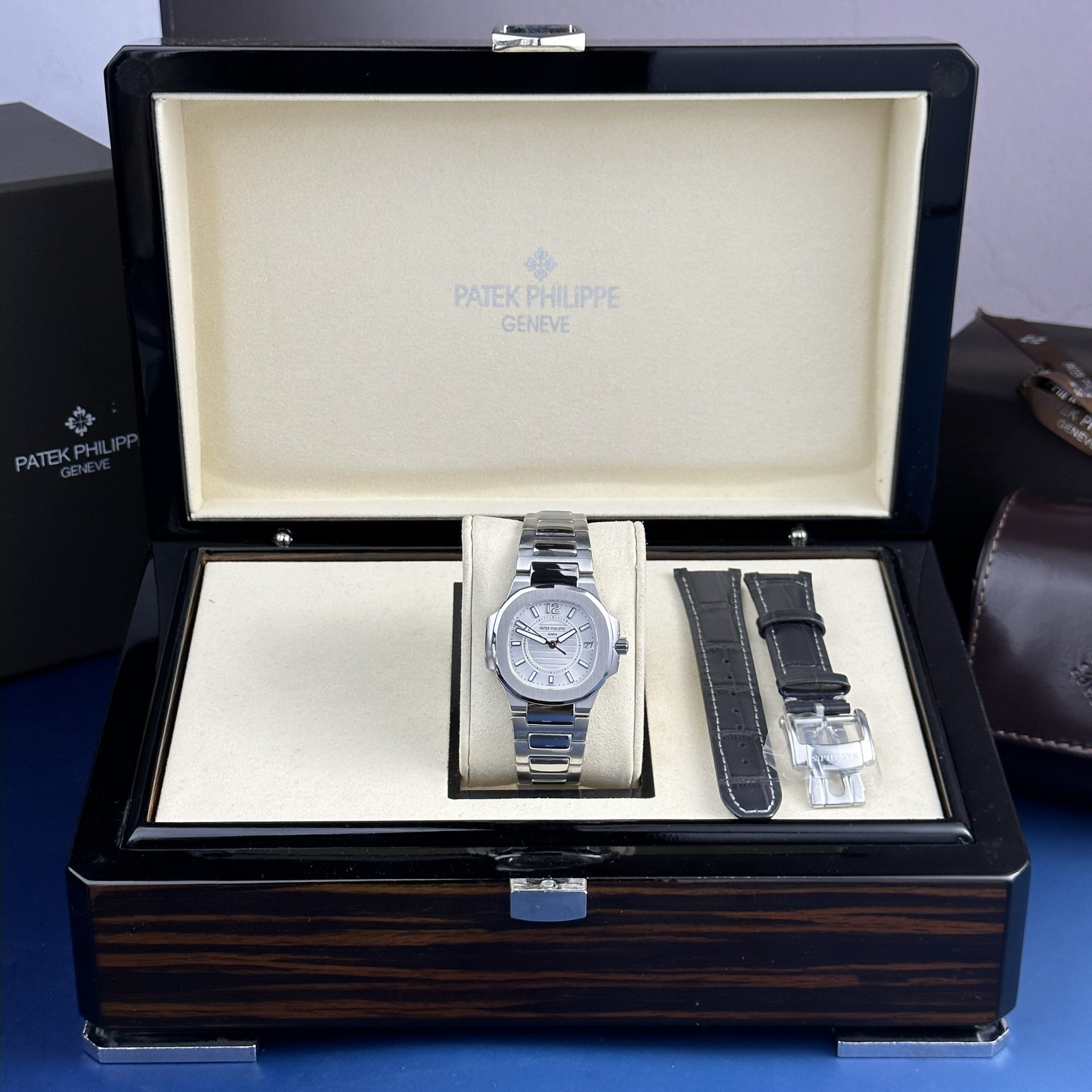 replica Patek Philippe Best Replica Watch Nautilus 5719 Custom CVD Diamond And White Gold 40mm WATCHES 1 