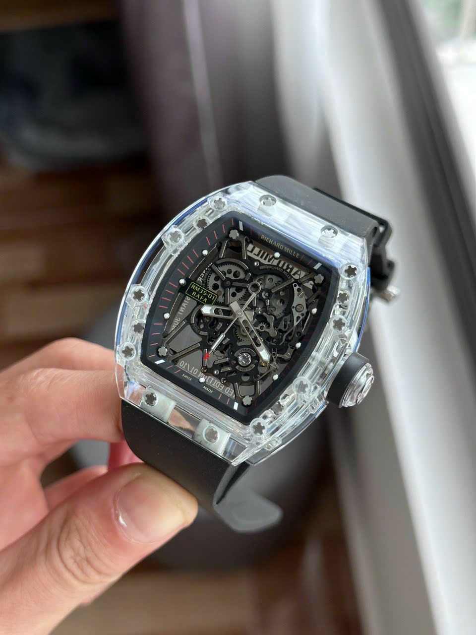 replica Richard Mille Best Replica Watches RM07 Black Ceramic 36mm WATCHES 1 