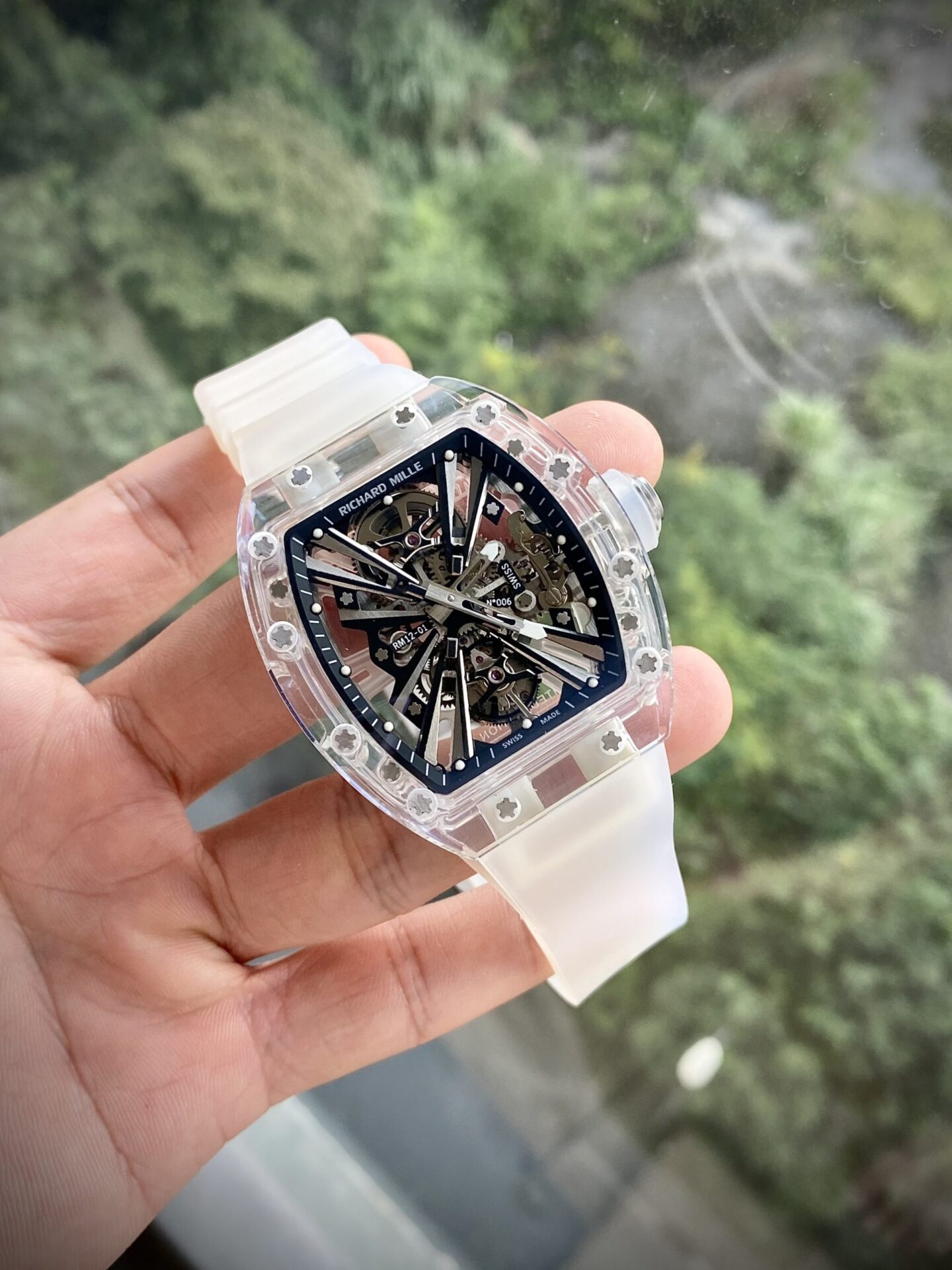 replica Richard Mille Replica Watch RM59-01 Yohan Blake Tourbillon Carbon Green 43x50mm WATCHES 1 