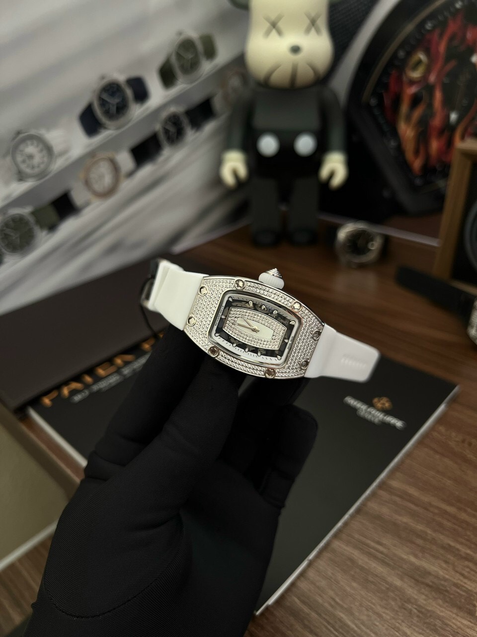 replica Richard Mille Best Replica Watch RM07-01 Red Carbon Rubber Strap 32x46mm WATCHES 1 