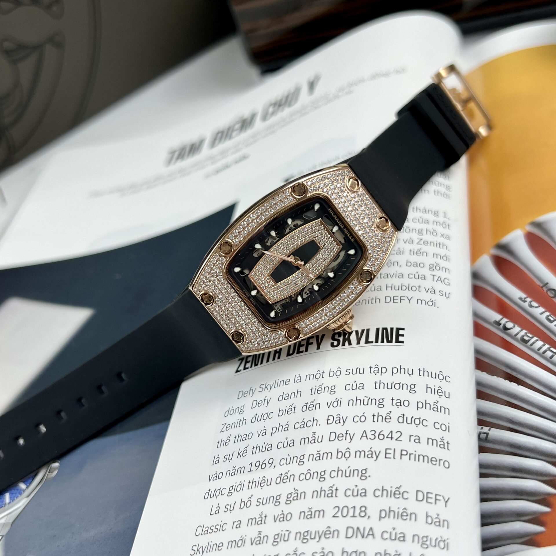 replica Richard Mille Fake Watch RM007 Red Dial Rubber Strap 36mm WATCHES 1 