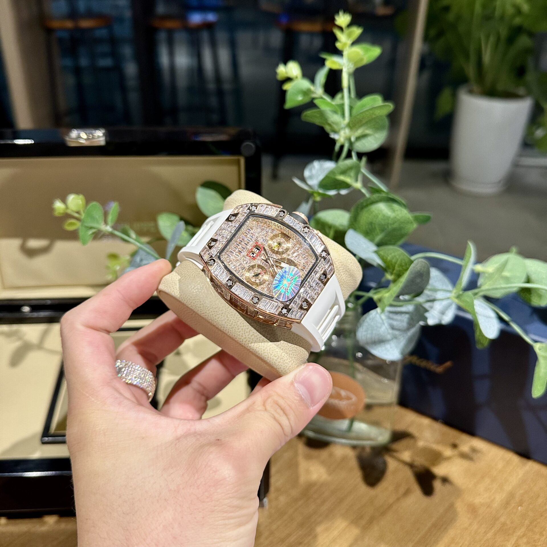 replica Richard Mille Replica Watch RM59-01 Yohan Blake Tourbillon Carbon Green 43x50mm WATCHES 1 