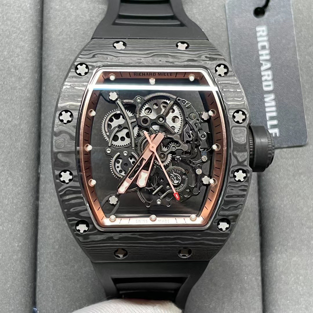 replica Richard Mille Replica Watch RM001 Tourbillon Black Ceramic 42mm WATCHES 1 