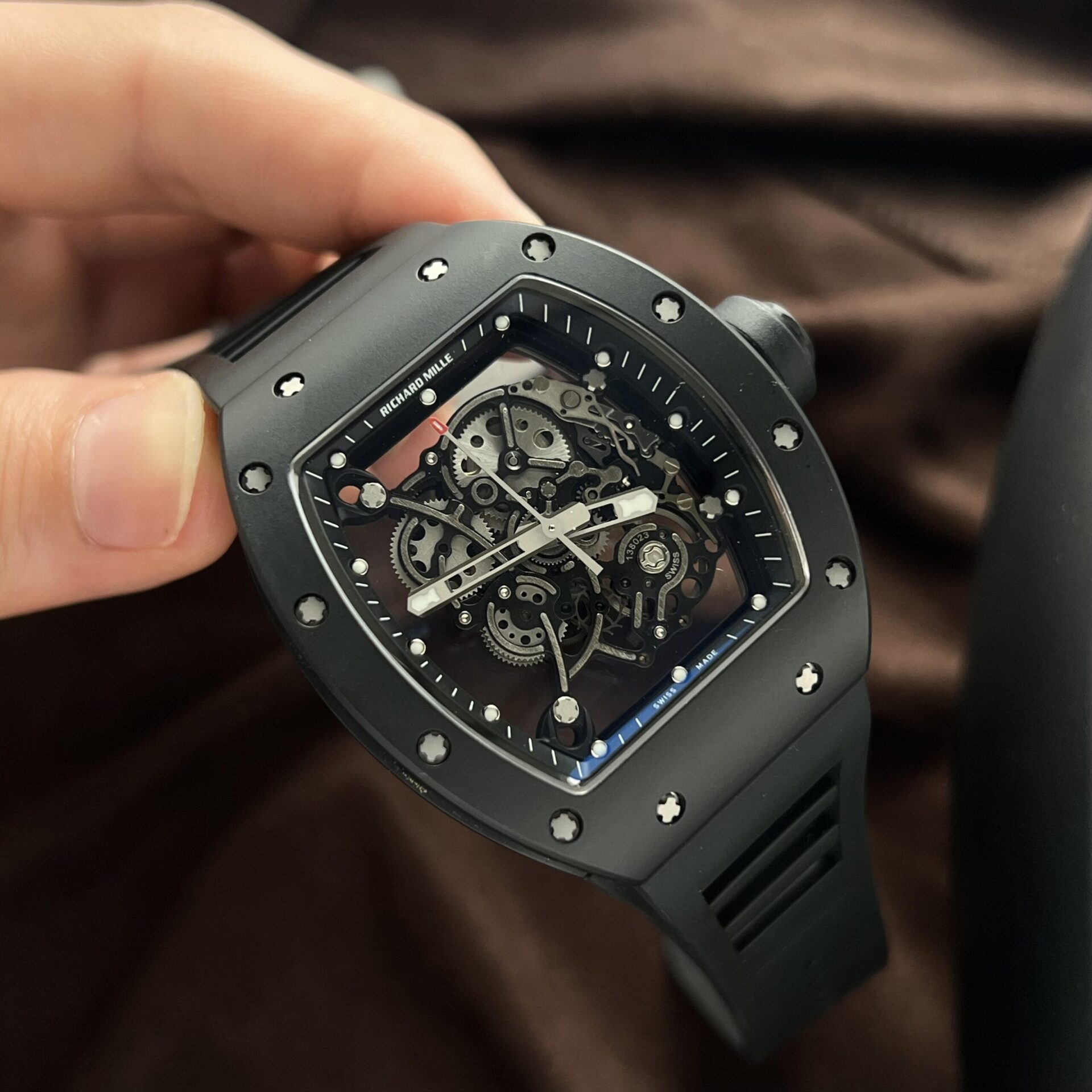 replica Richard Mille Replica Watch RM21-01 Tourbillon Carbon RM Factory 43mm WATCHES 1 