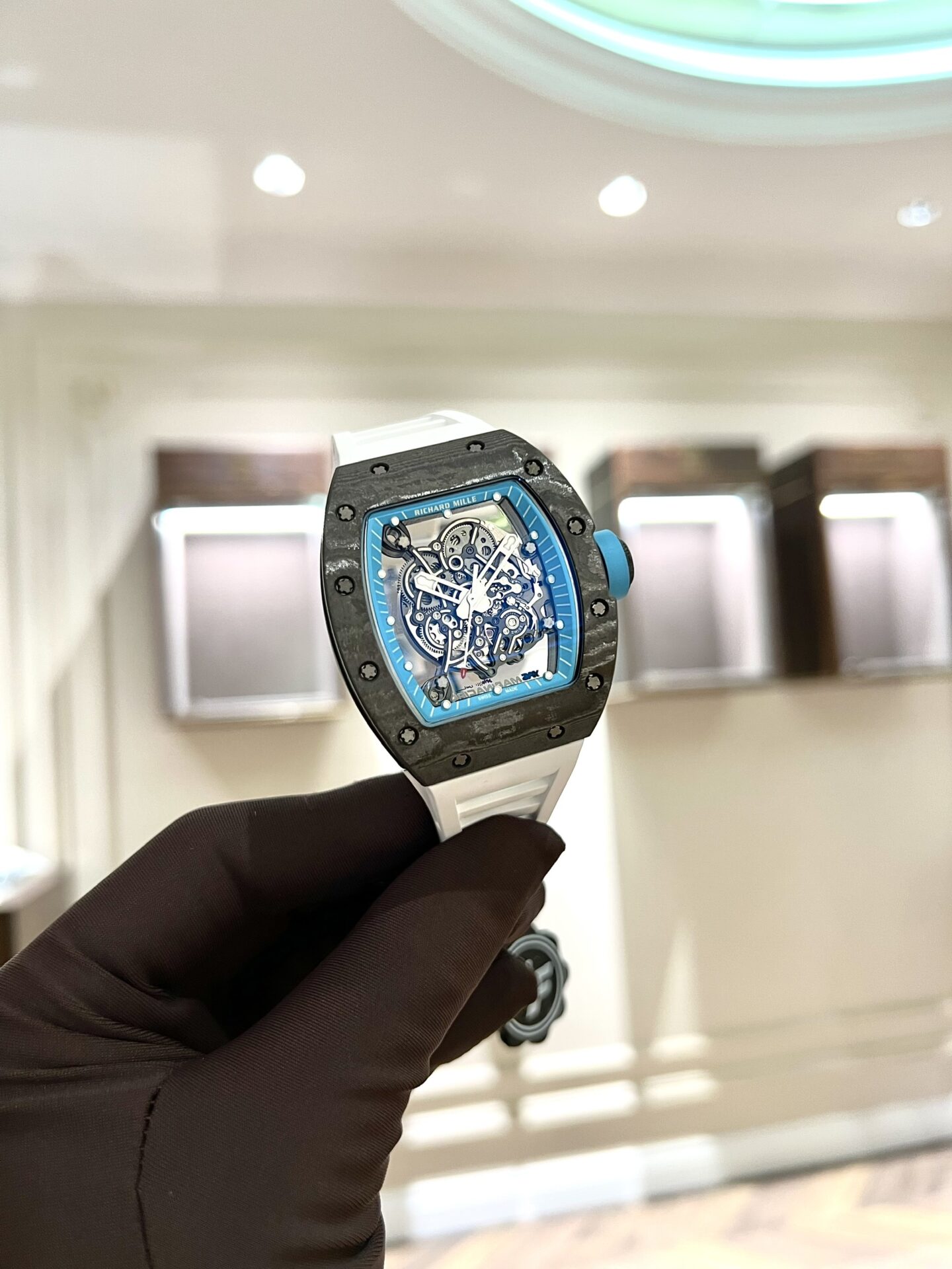 replica Richard Mille Replica Watch RM26-01 Tourbillon Sapphire Motifs Panda 43mm WATCHES 1 