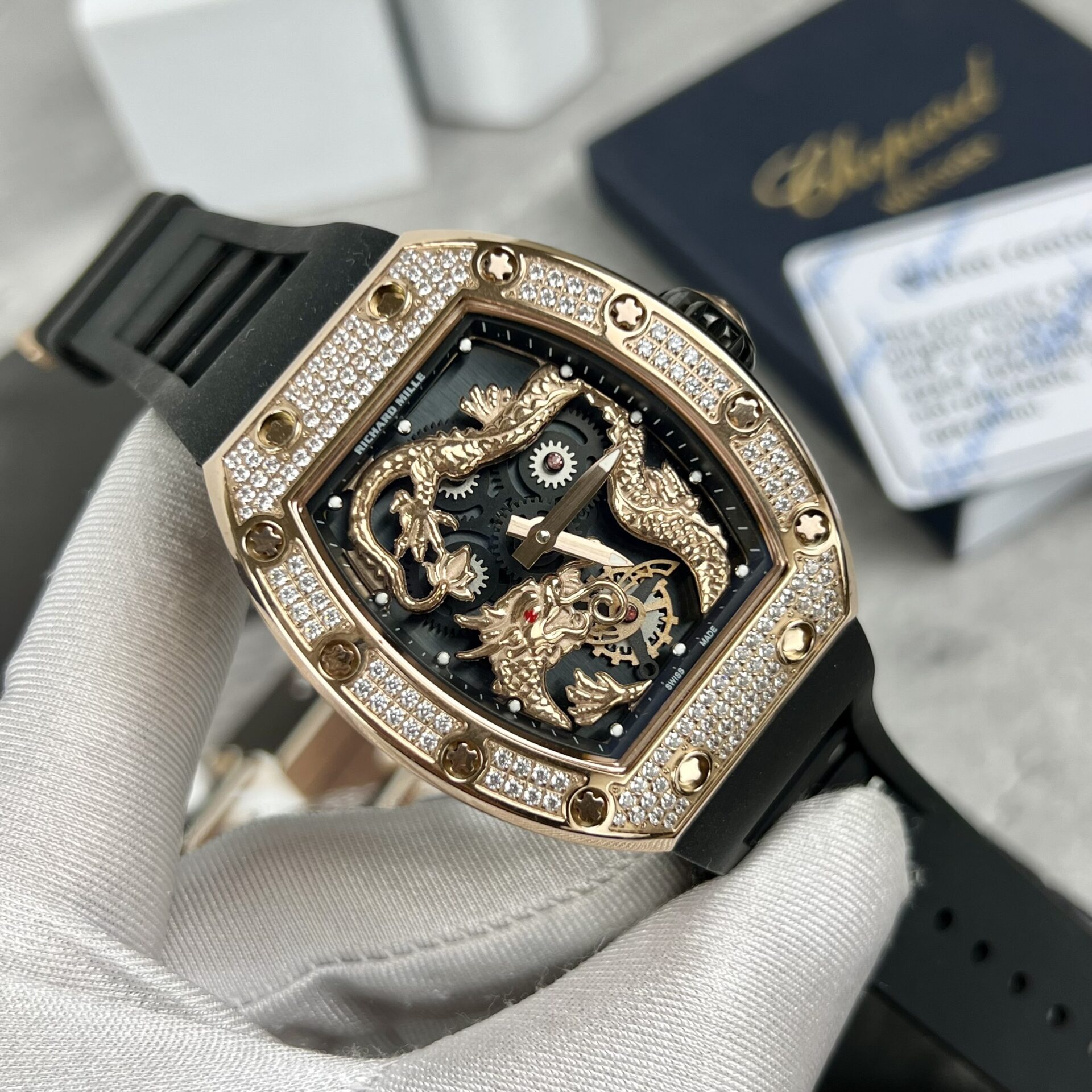 replica Richard Mille Replica Watch RM055 Bubba Watson Black Ceramic BBR Factory 45mm WATCHES 1 
