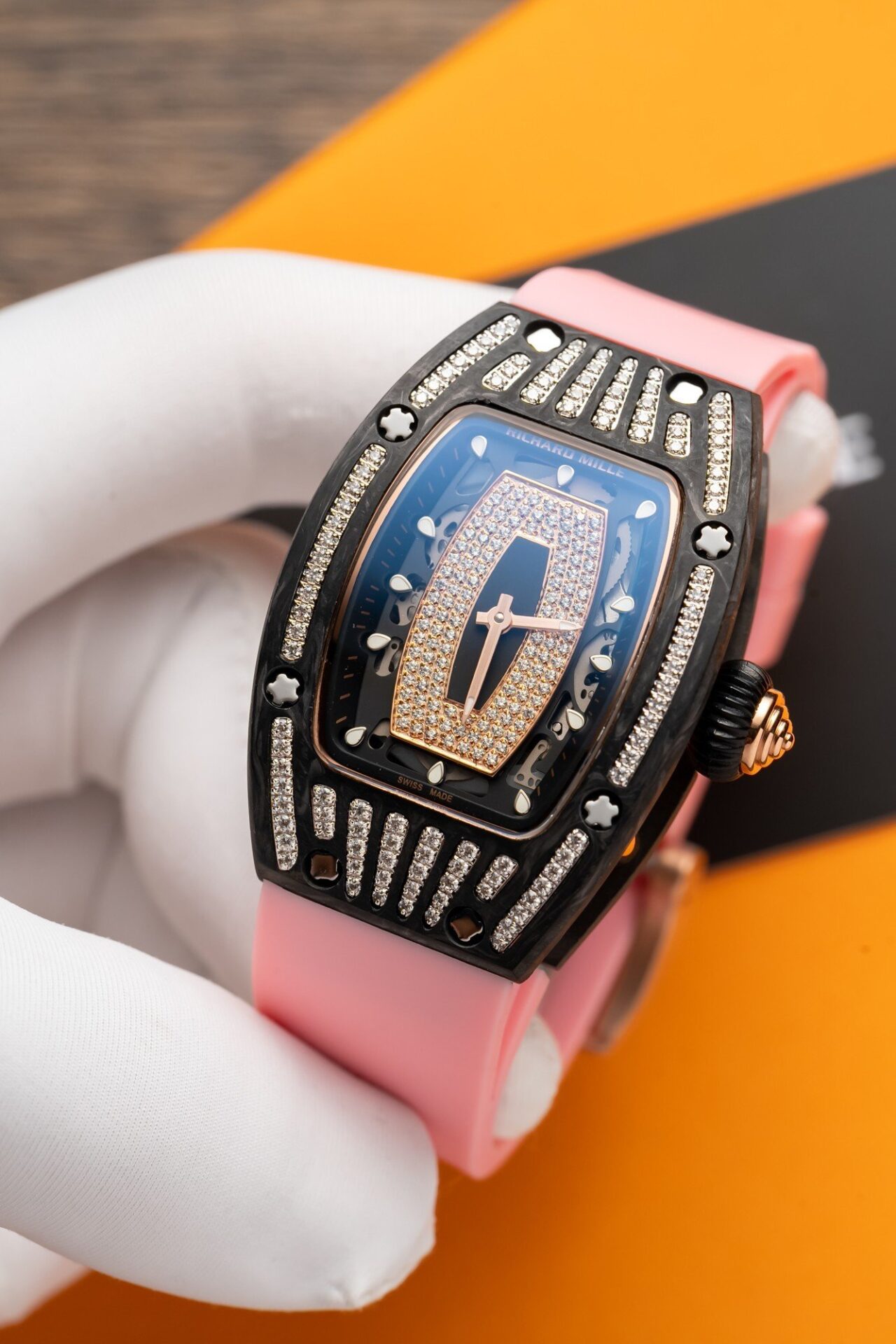 replica Richard Mille Replica Watch RM001 Tourbillon Black Ceramic 42mm WATCHES 1 