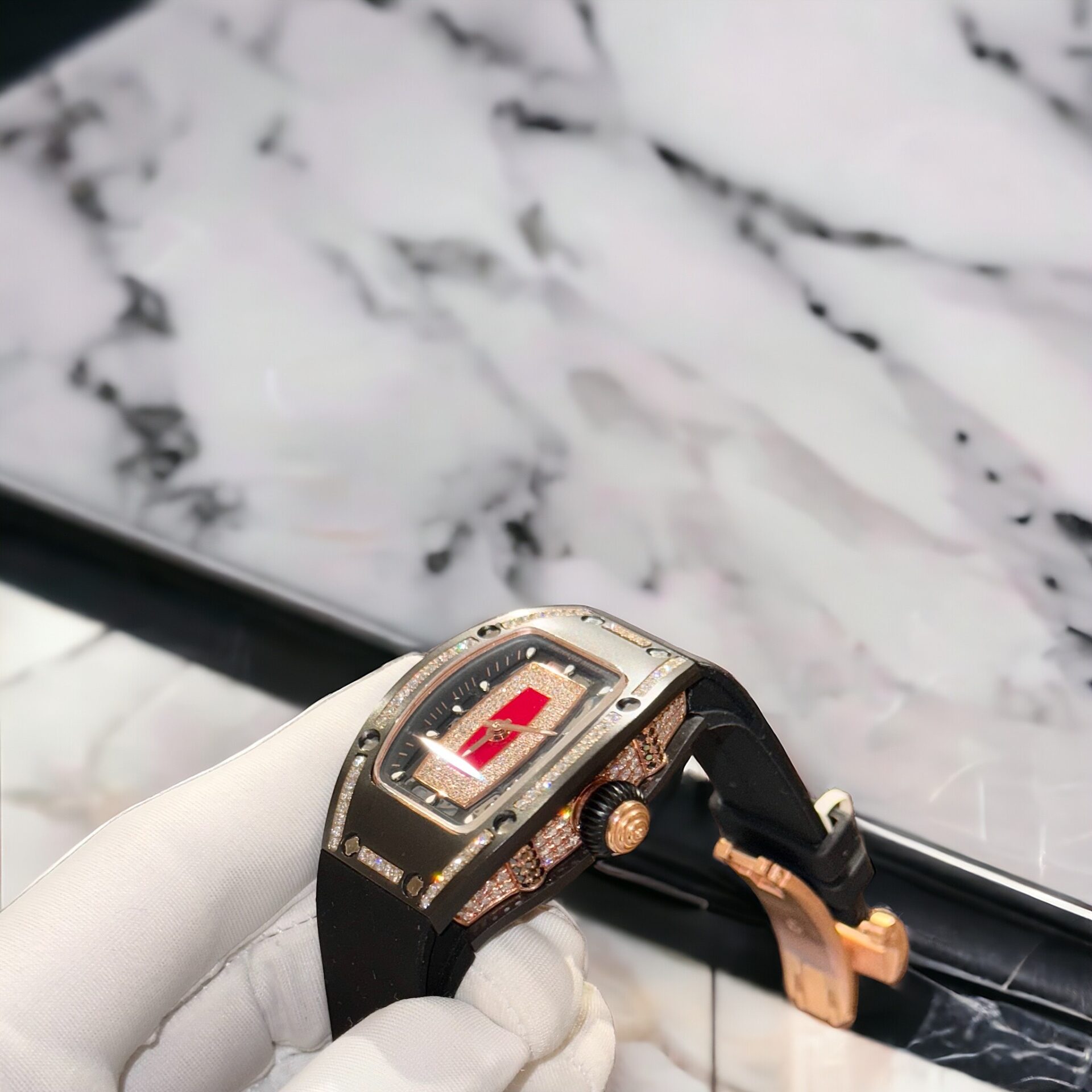 replica Richard Mille Best Replica Watch RM07 Black Ceramic 36mm WATCHES 1 