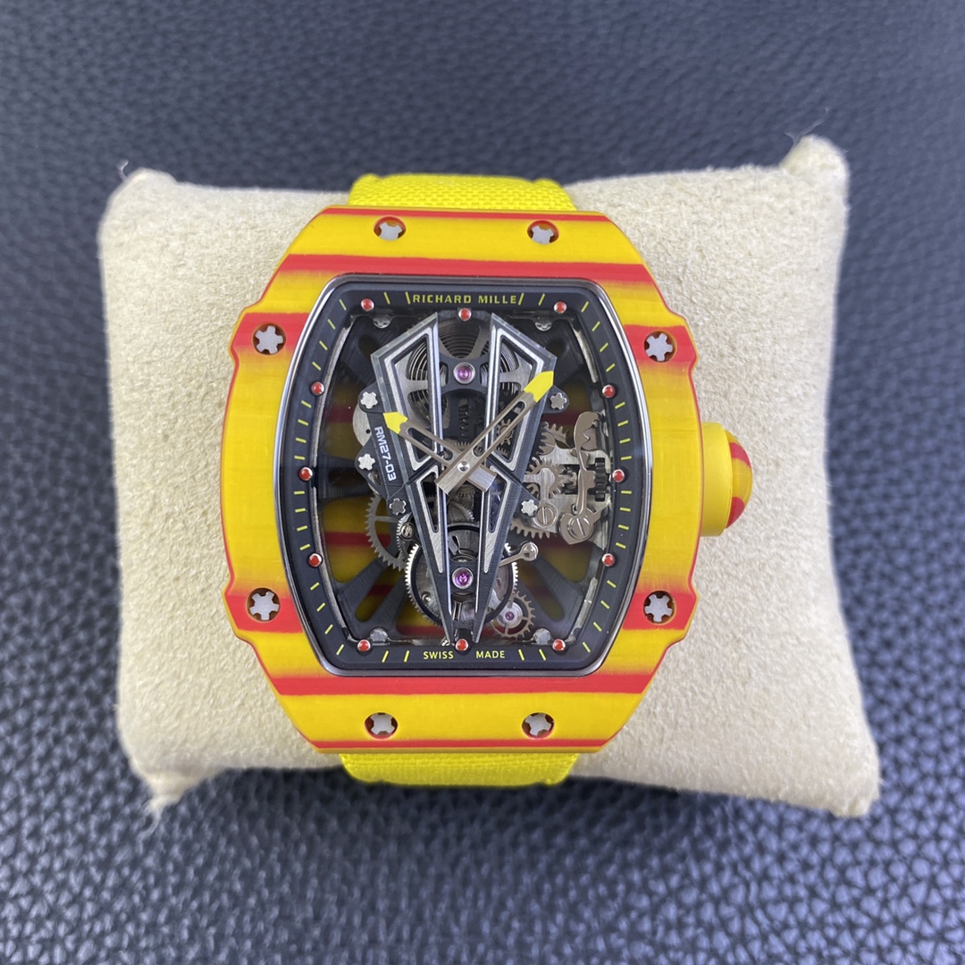 replica Richard Mille Best Replica Watch RM07 Black Ceramic 36mm WATCHES 1 