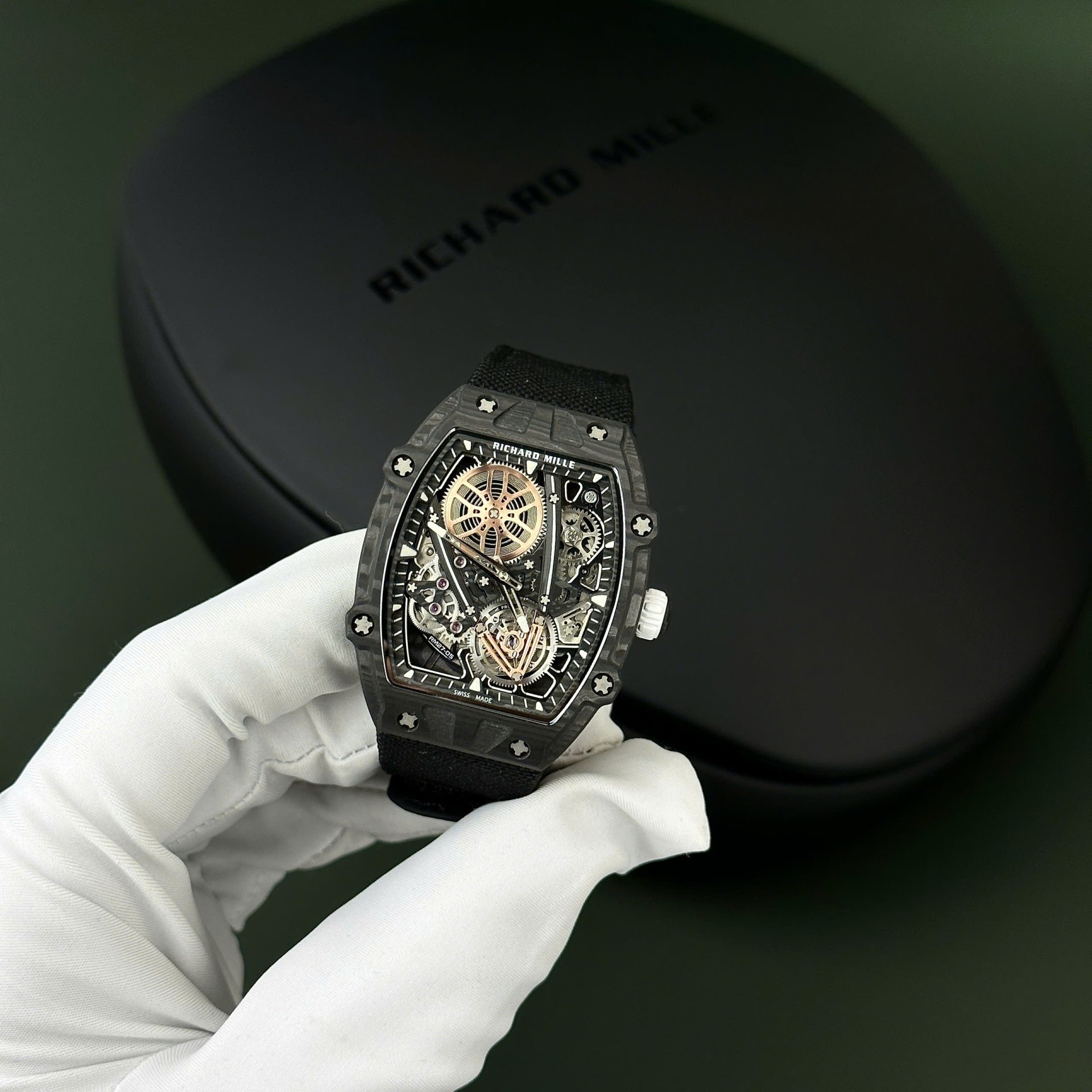 replica Richard Mille Replica Watch RM055 Bubba Watson Black Ceramic BBR Factory 45mm WATCHES 1 