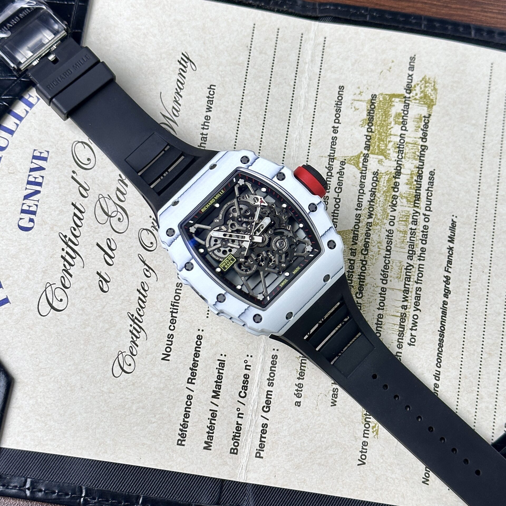 replica Richard Mille Replica Watch RM47 Samurai Ceramic Rubber Strap 42.7mm WATCHES 1 
