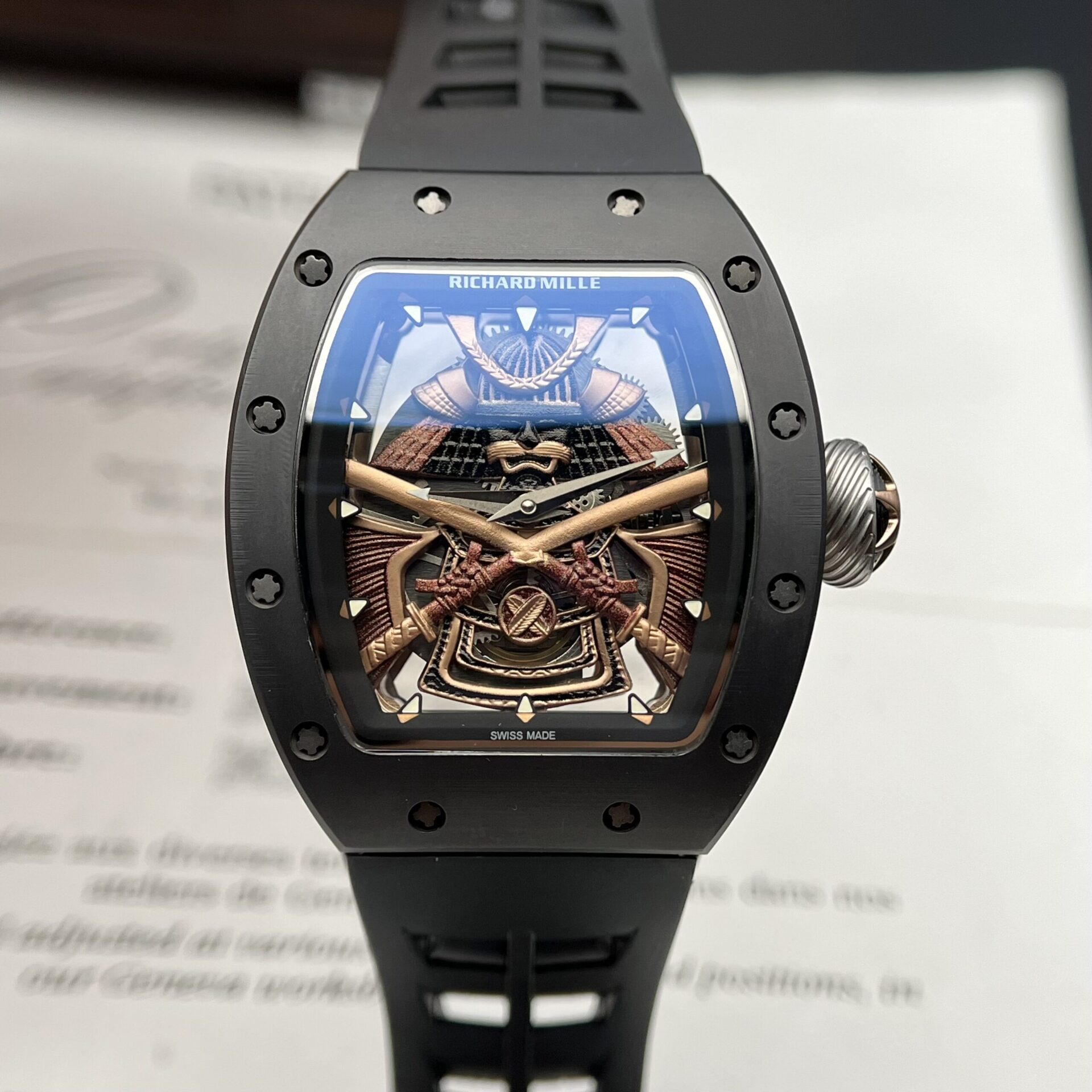 replica Richard Mille Replica Watch RM21-02 Tourbillon Aerodyne Rubber Strap 43mm WATCHES 1 