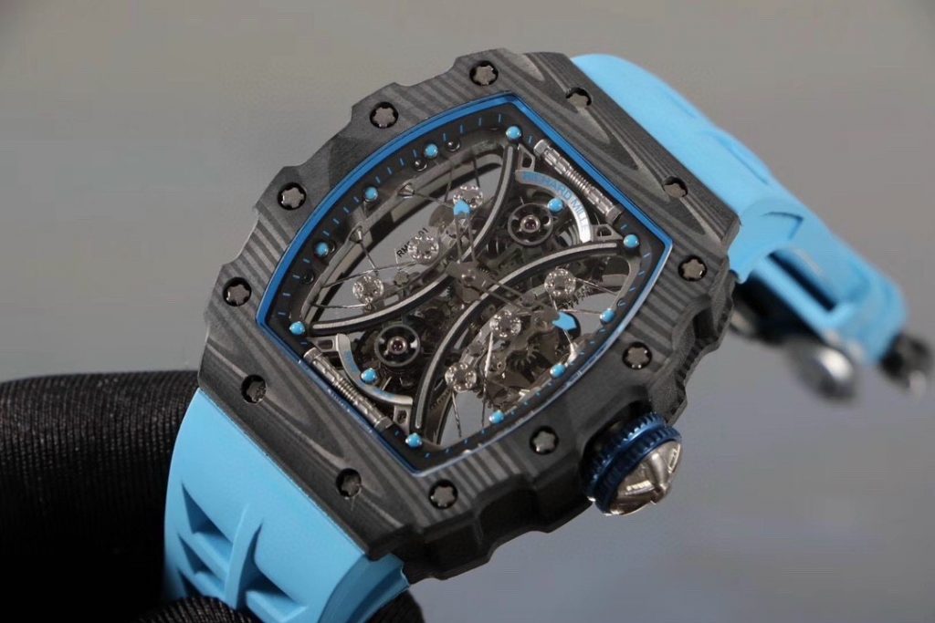 replica Richard Mille Replica Watches RM07-01 Red Carbon Rubber Strap 32x46mm WATCHES 1 