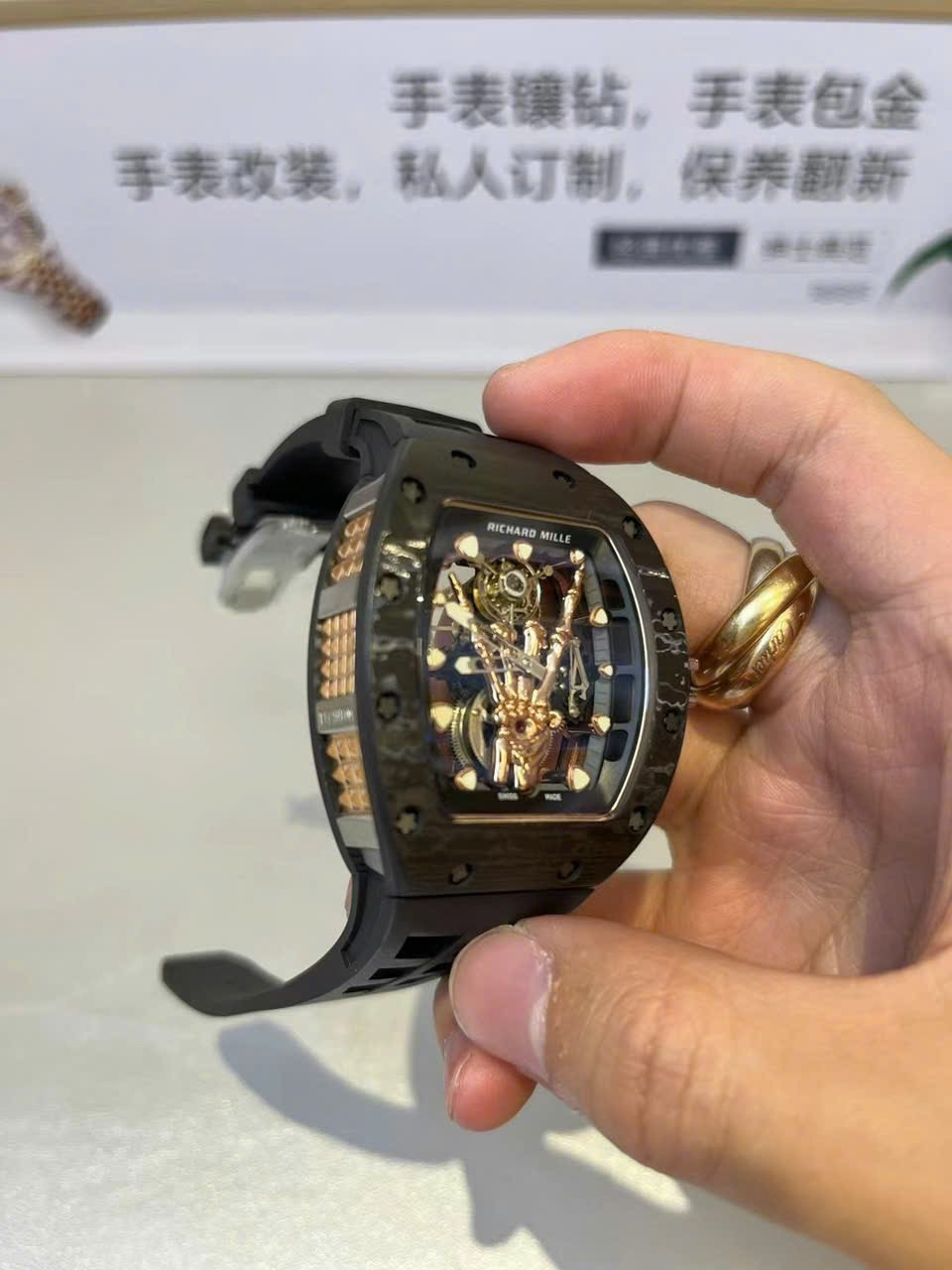 replica Richard Mille Replica Watch RM21-02 Tourbillon Aerodyne Rubber Strap 43mm WATCHES 1 