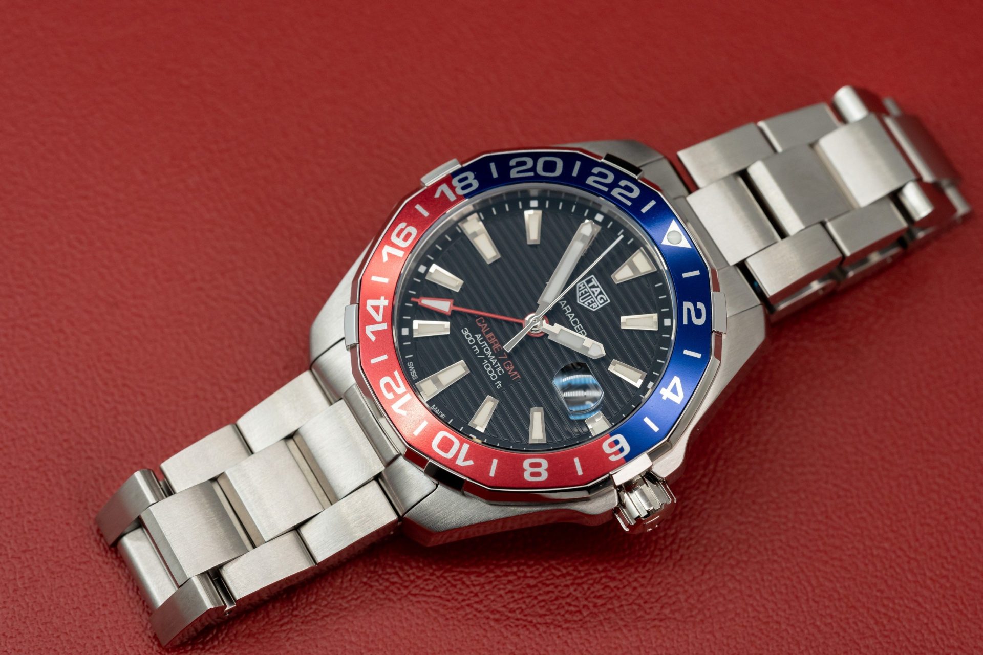 replica Tag Heuer Aquarace Replica Watch Black Dial Metal Strap 41mm WATCHES 1 