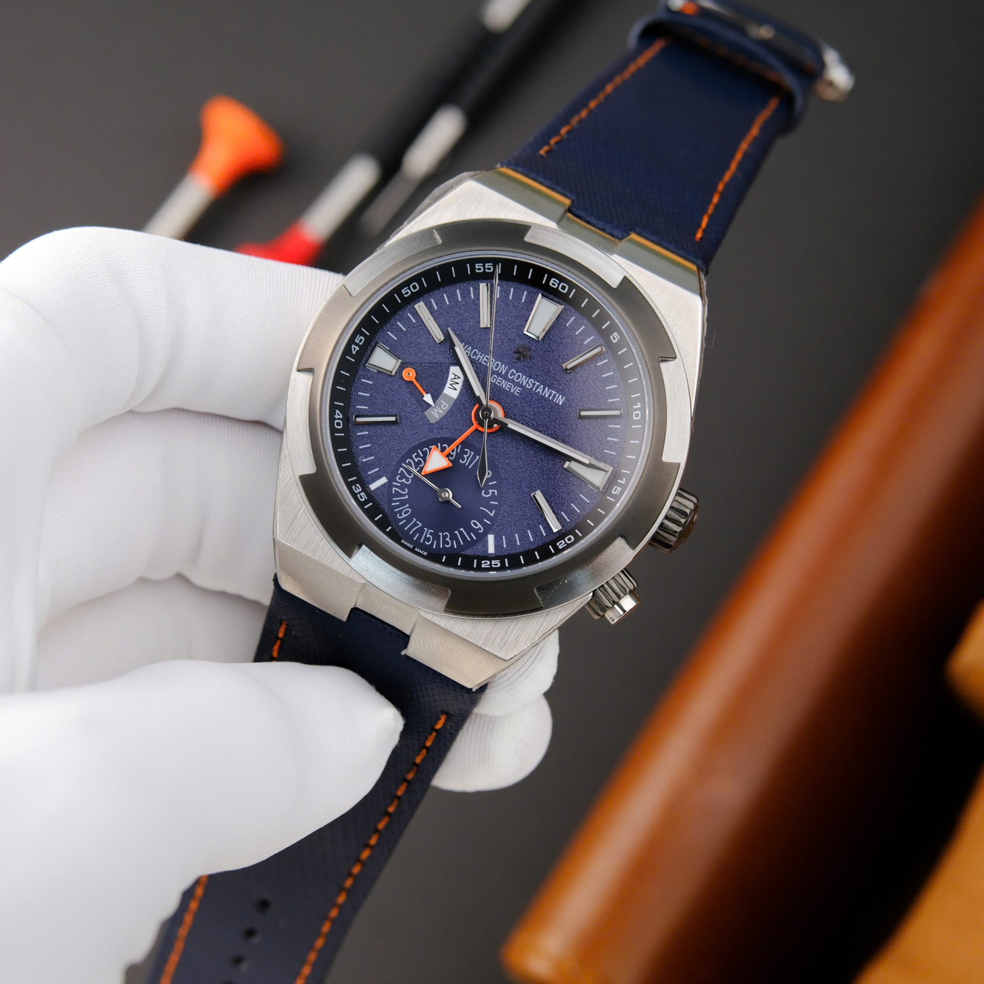 replica Vacheron Constantin Replica Watch Overseas 4500V Rose Gold Blue Dial PPF 41mm WATCHES 1 