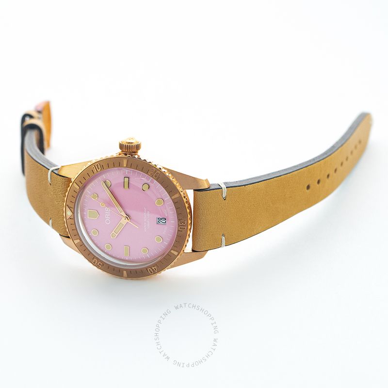 replica Divers Automatic Pink Dial Bronze Ladies Watch WATCHES 1 